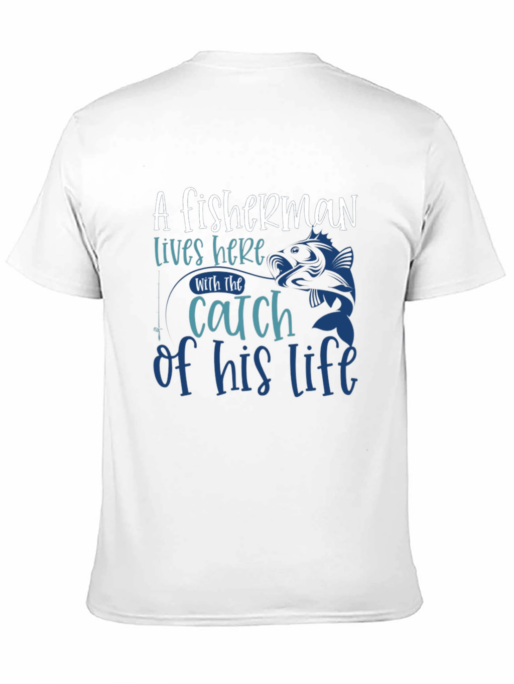 Fishermans Catch Graphic Tee - Stylish Black T-Shirt
