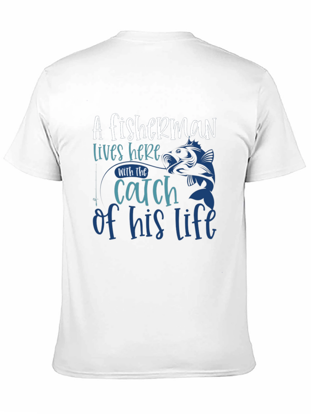 Fishermans Catch Graphic Tee - Stylish Black T-Shirt