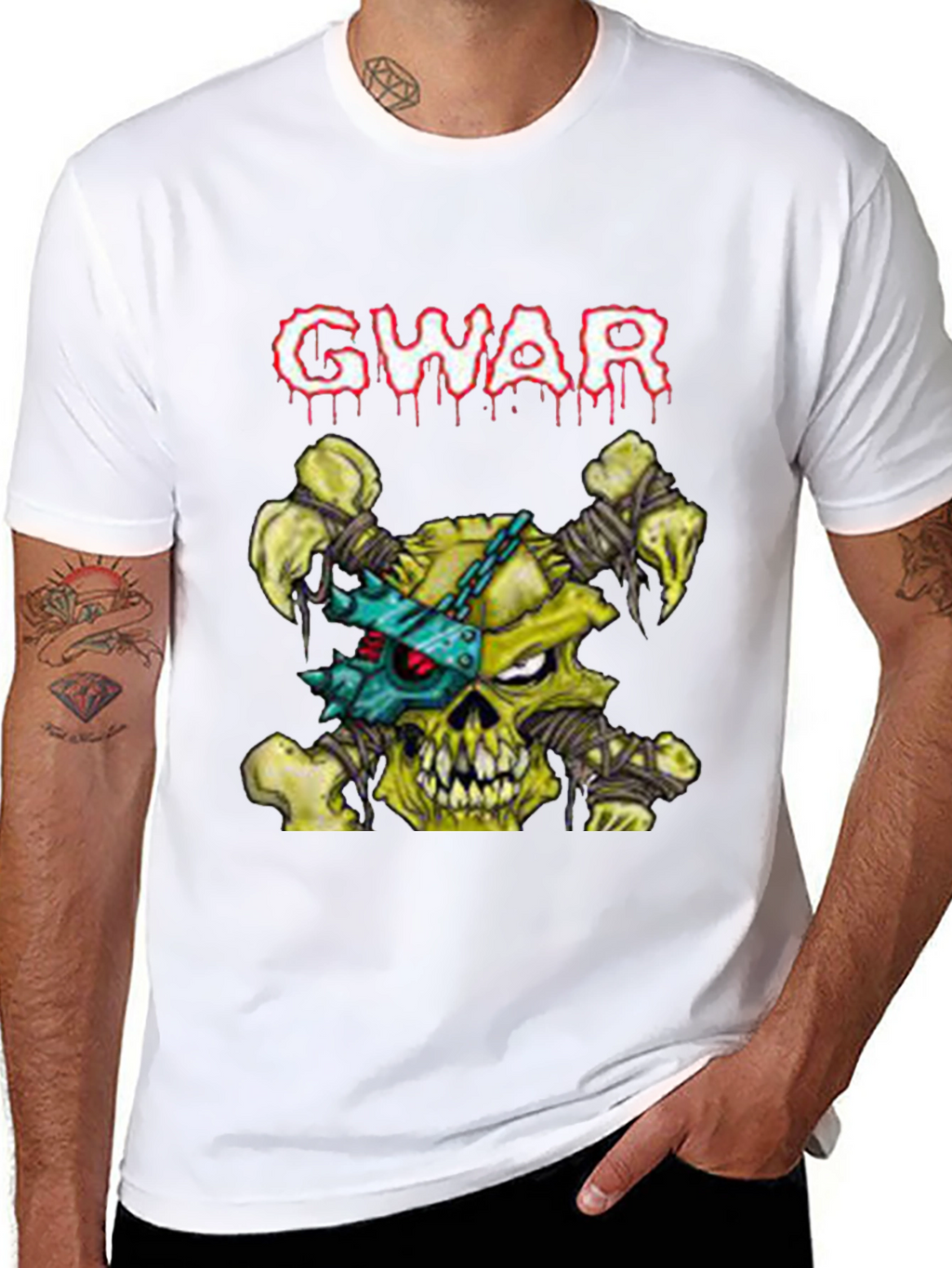 GWAR Band T-Shirt Skull Bones Graphic Tee
