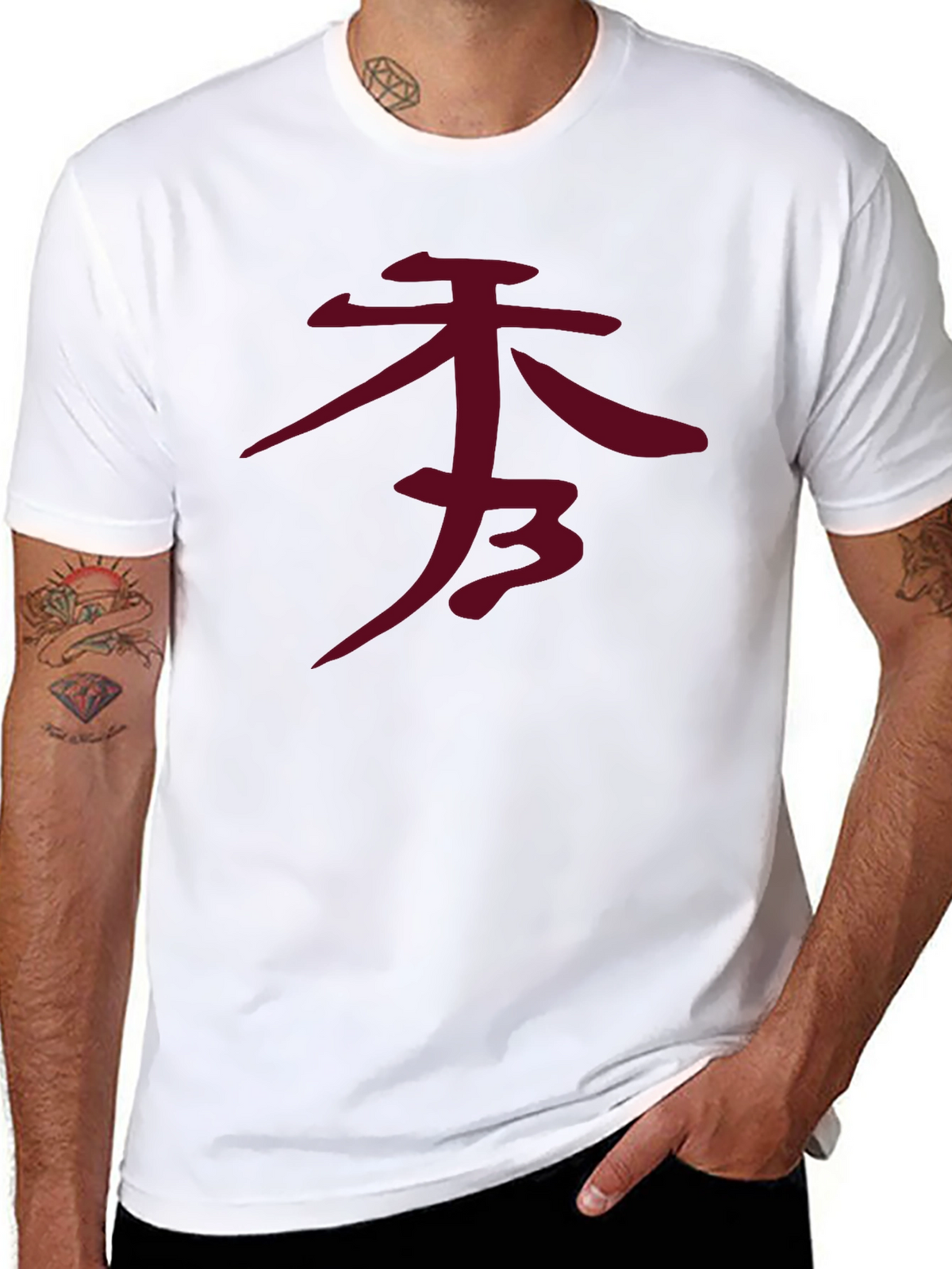 Japanese Symbol Graphic Tee - Unisex Casual Shirt