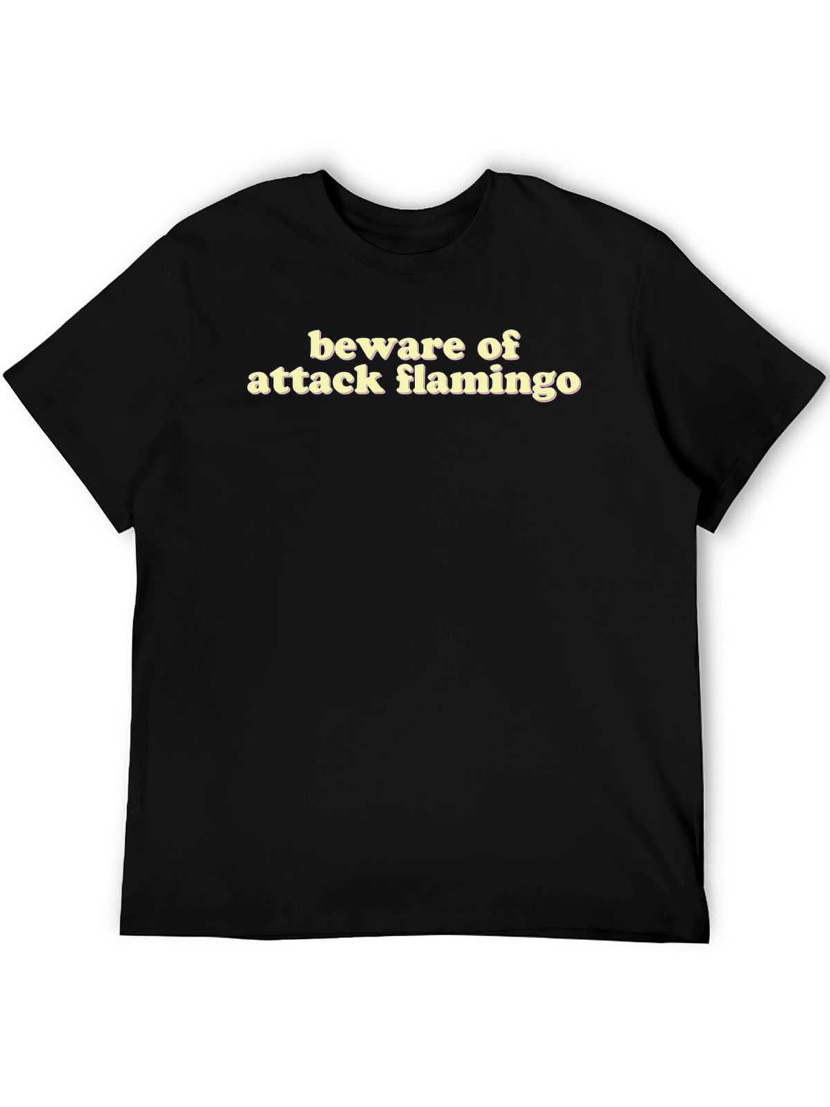 Beware of Attack Flamingo T-Shirt Funny Bird Tee