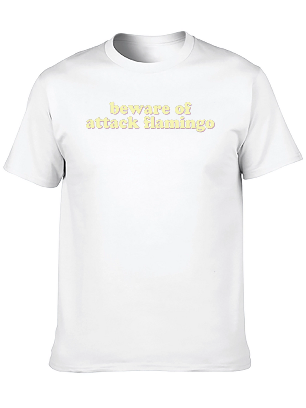 Beware of Attack Flamingo T-Shirt Funny Bird Tee