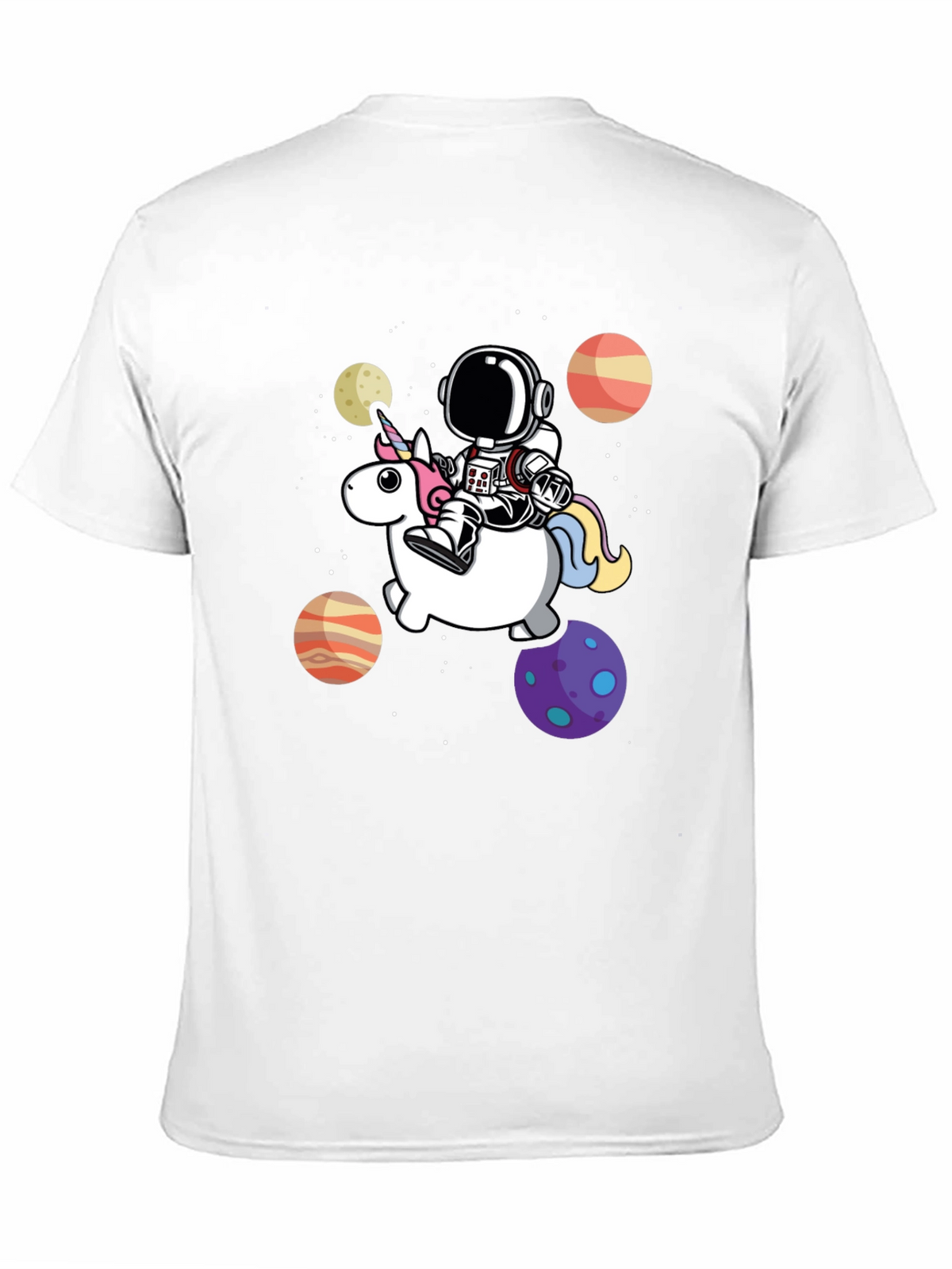 Astronaut Riding Unicorn Graphic Tee