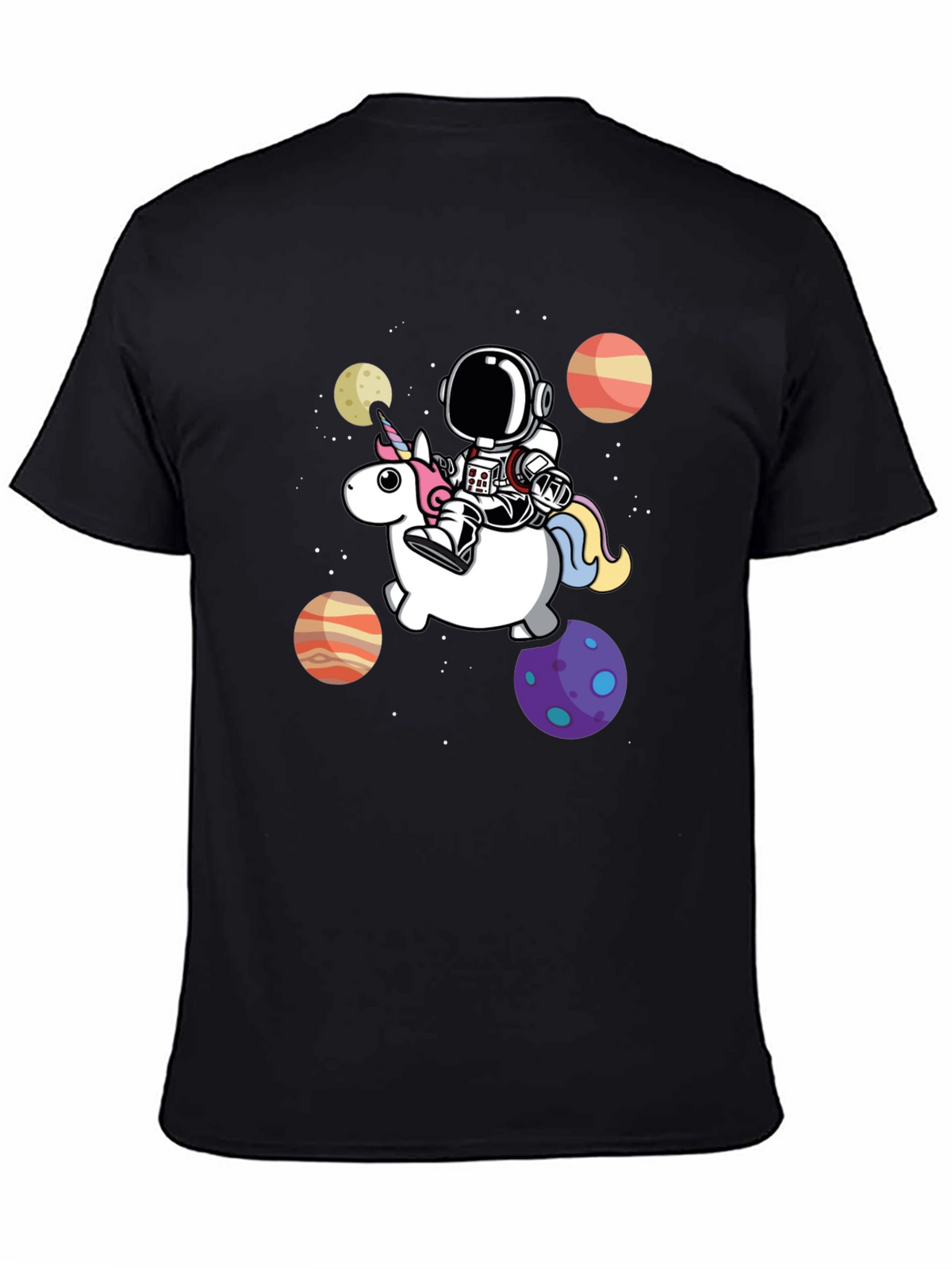 Astronaut Riding Unicorn Graphic Tee