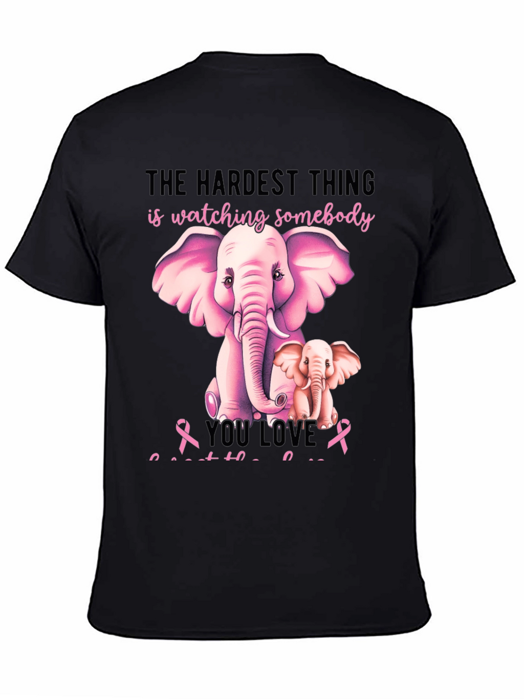 Elephant Breast Cancer Awareness T-Shirt