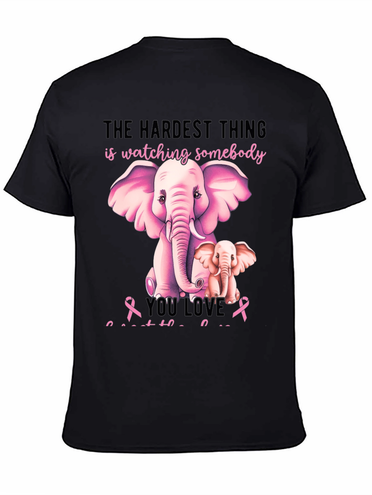 Elephant Breast Cancer Awareness T-Shirt