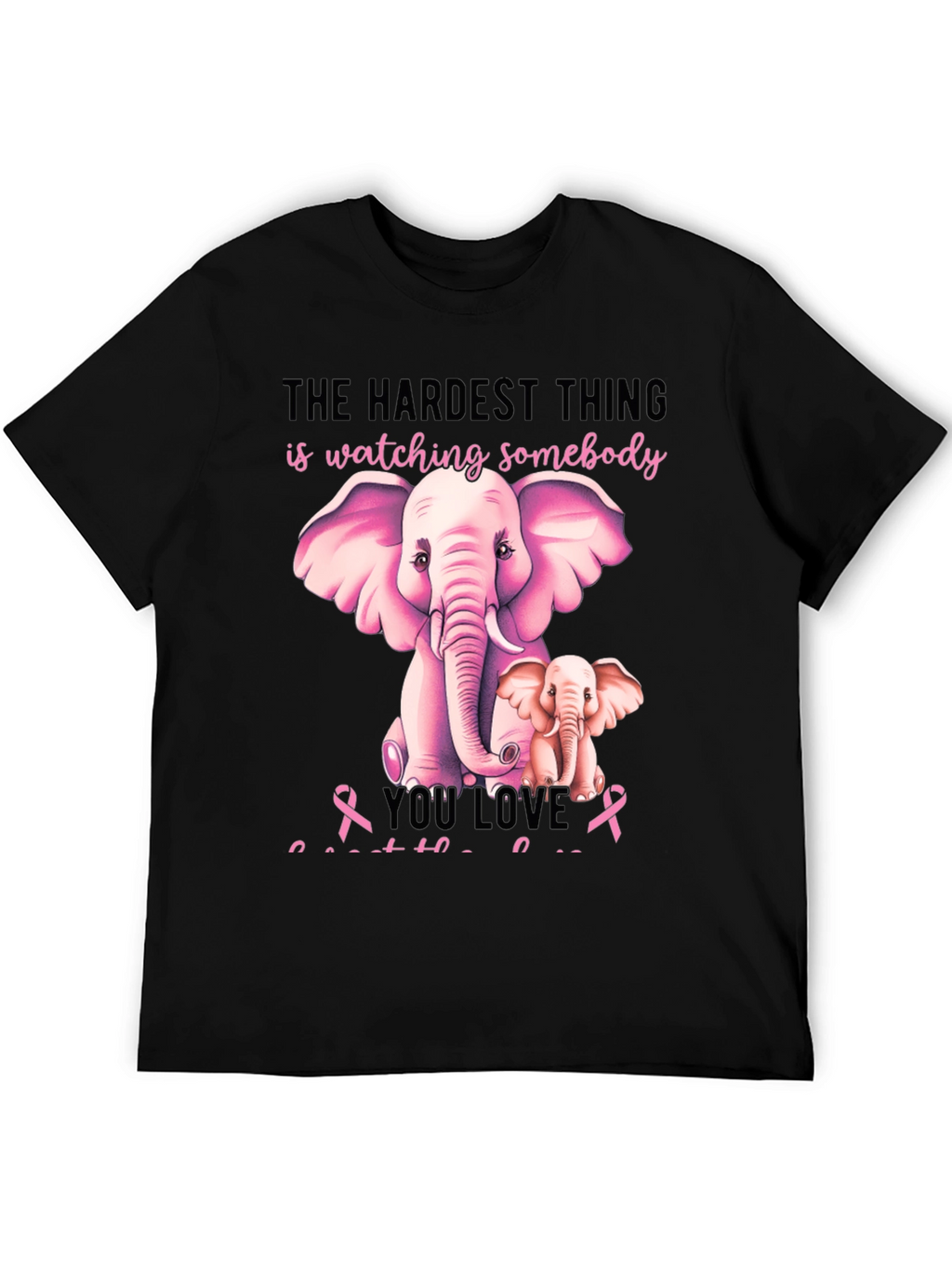 Elephant Breast Cancer Awareness T-Shirt