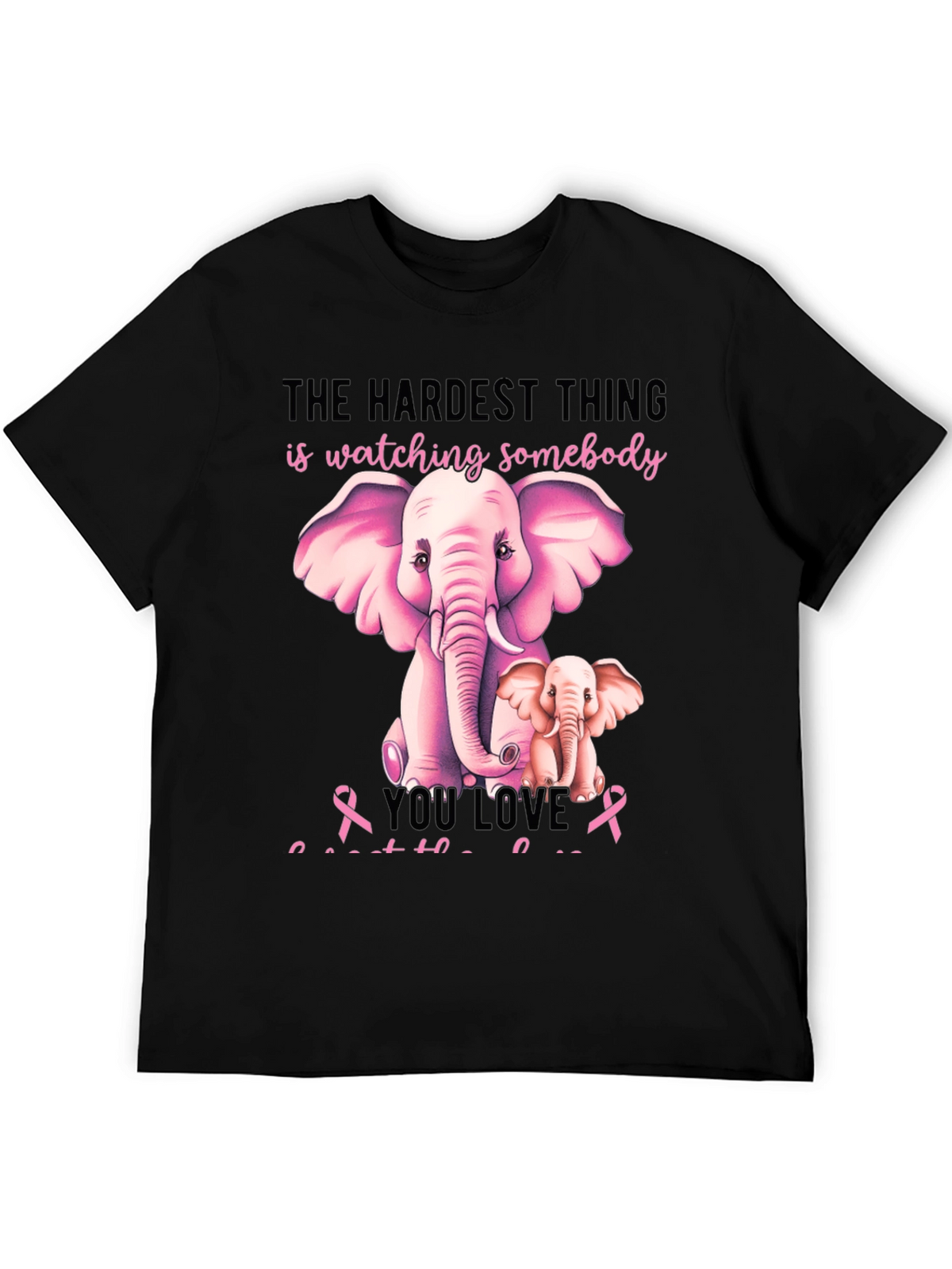 Elephant Breast Cancer Awareness T-Shirt