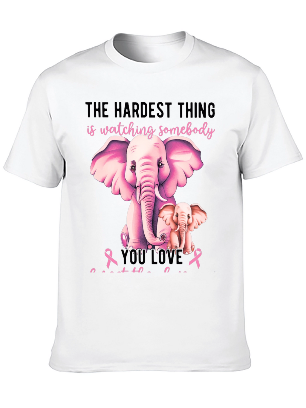 Elephant Breast Cancer Awareness T-Shirt