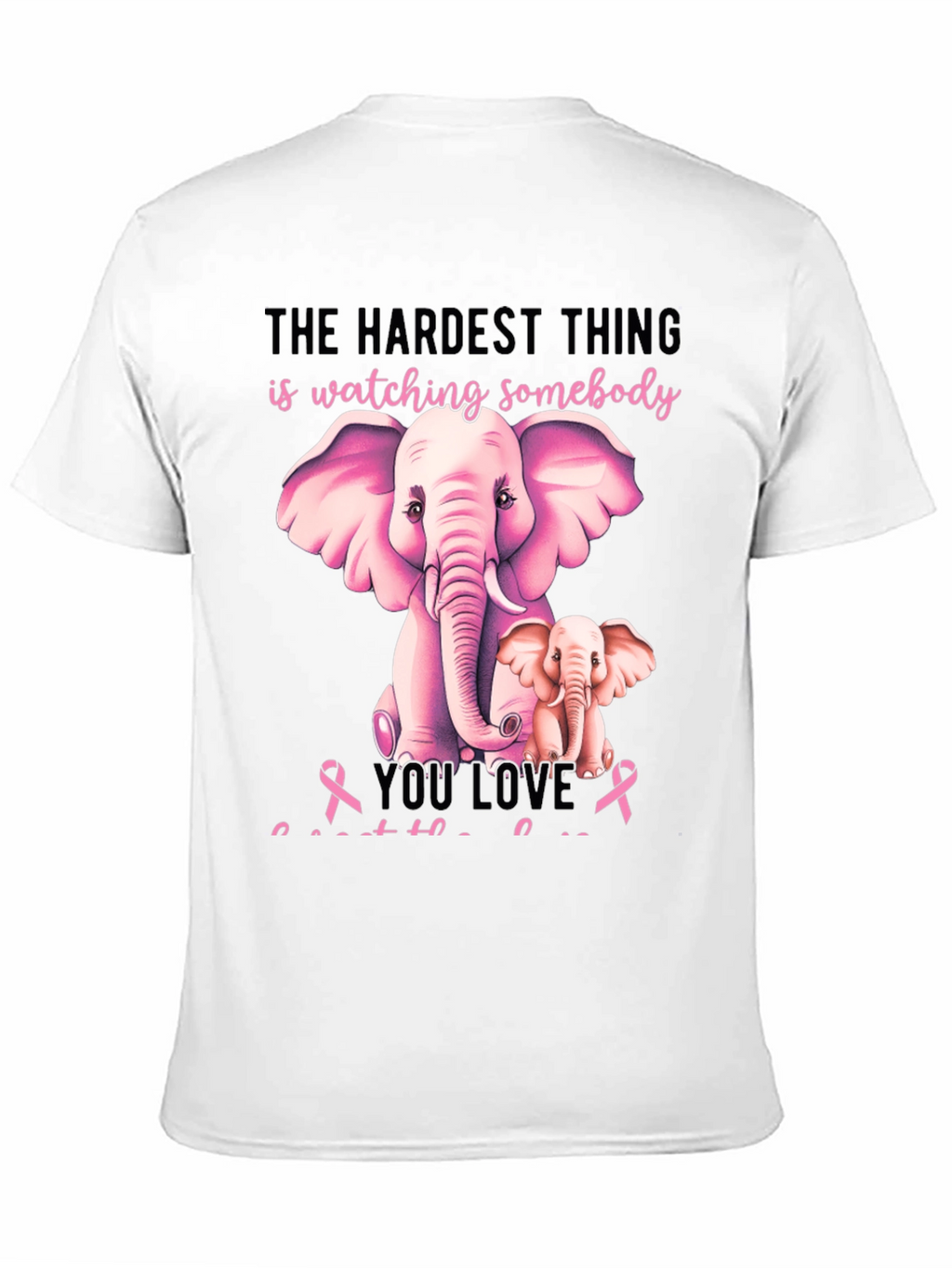 Elephant Breast Cancer Awareness T-Shirt