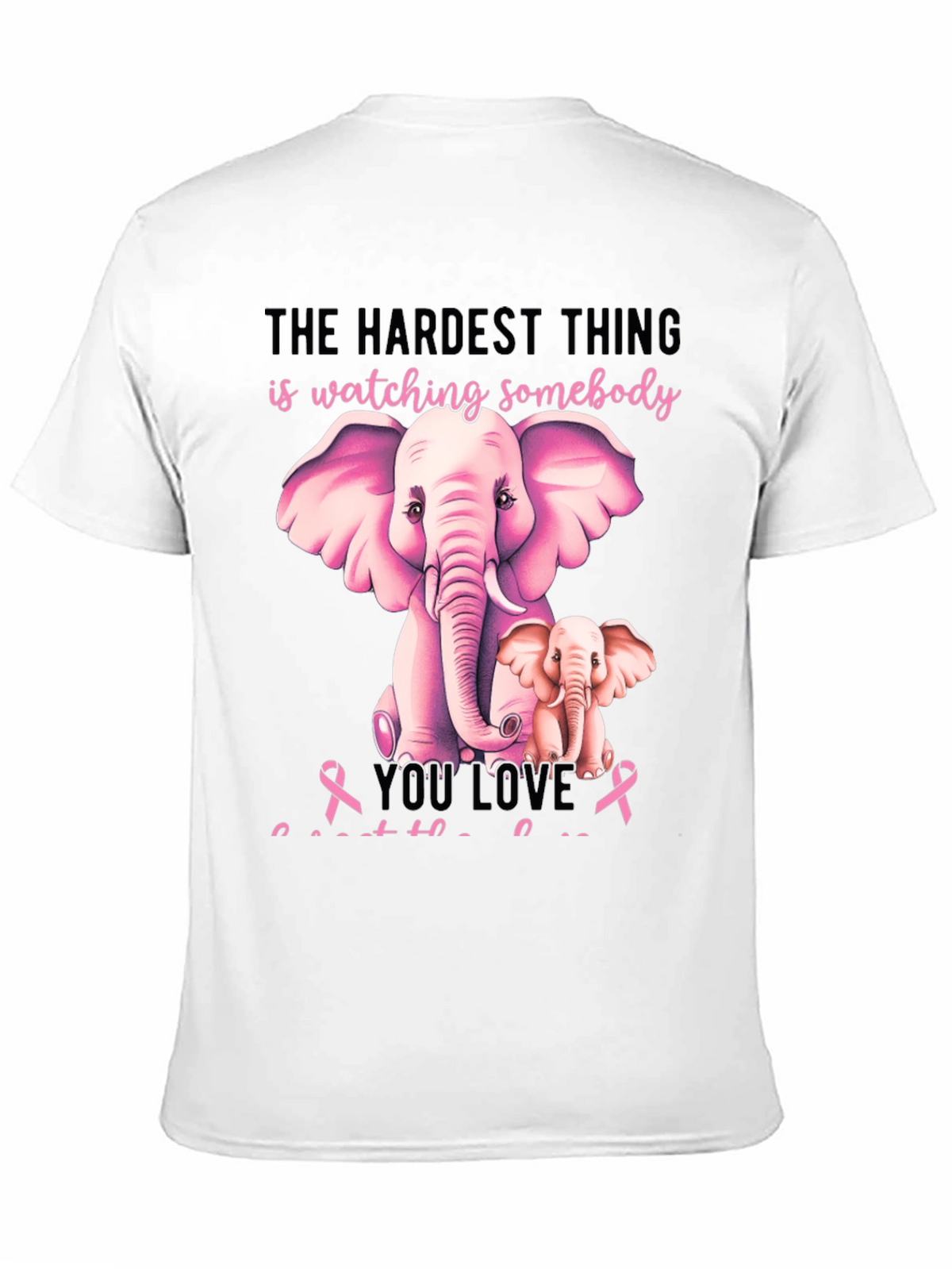 Elephant Breast Cancer Awareness T-Shirt