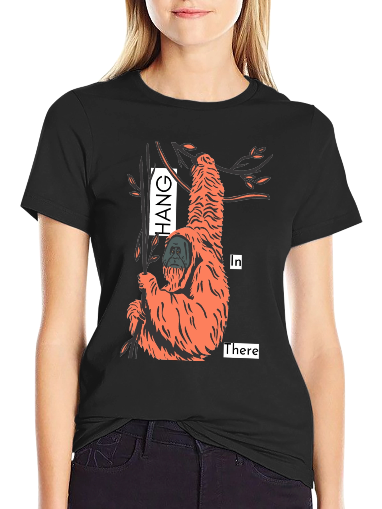 Hang In There Orangutan Graphic Tee