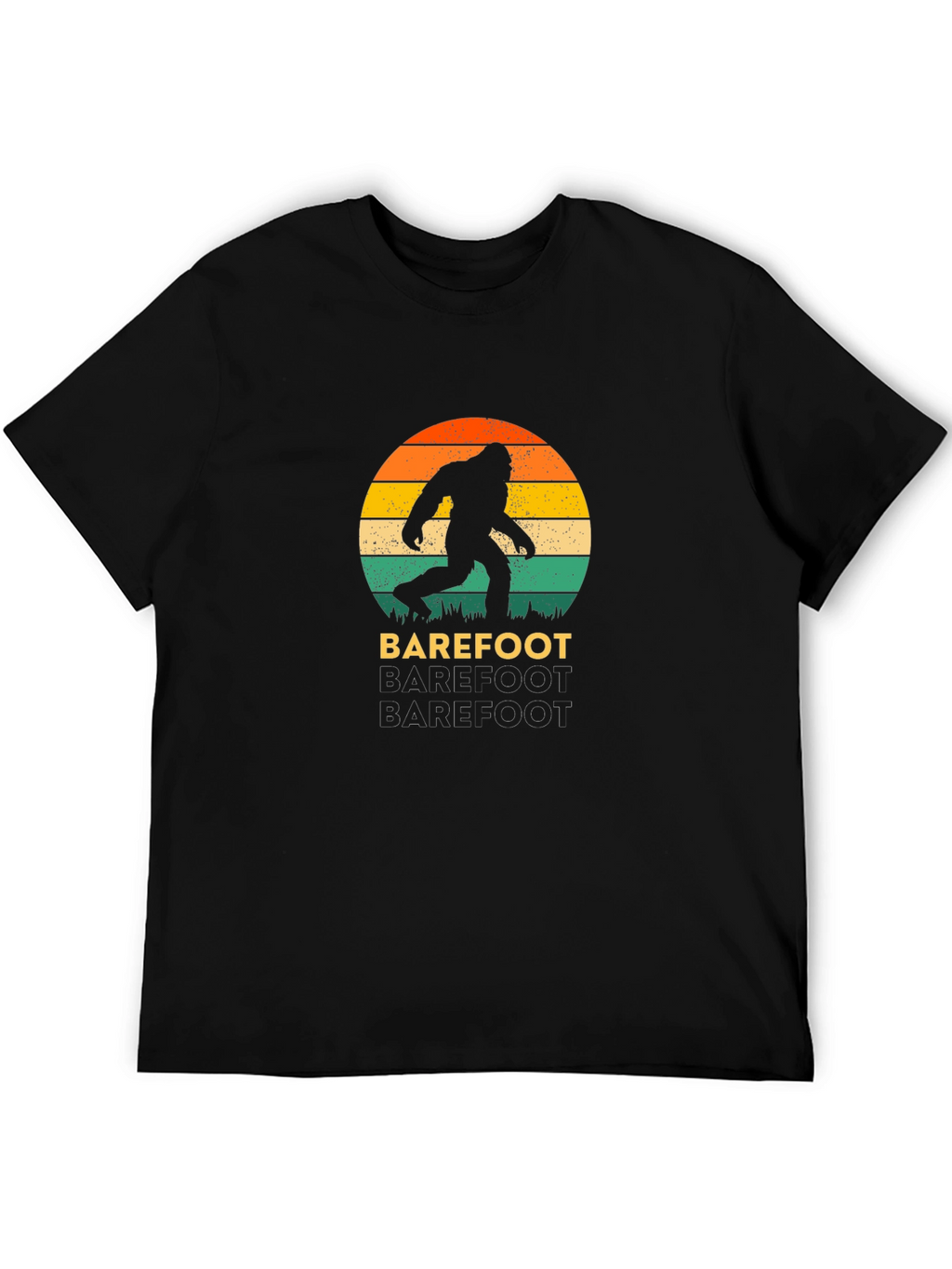 Retro Bigfoot T-Shirt - Barefoot Design