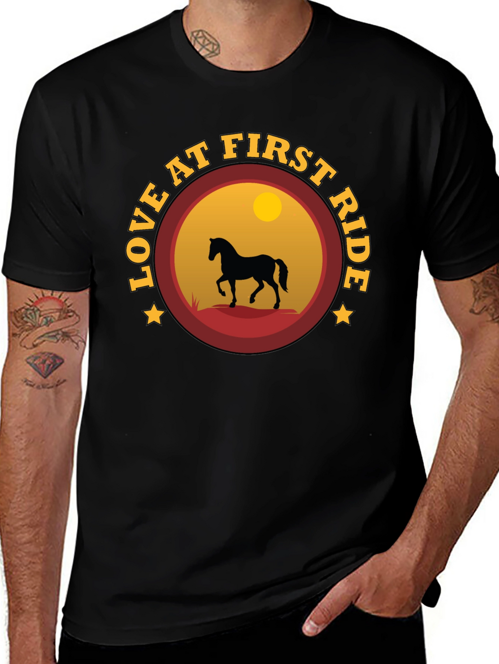Love at First Ride Horse Graphic T-Shirt