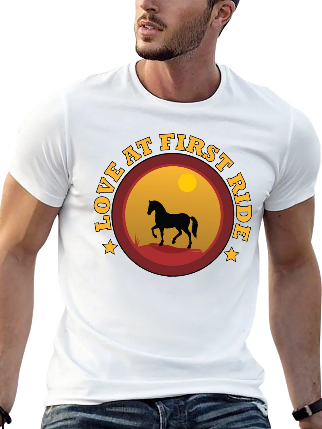 Love at First Ride Horse Graphic T-Shirt