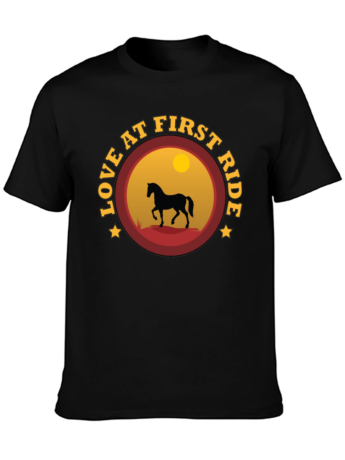 Love at First Ride Horse Graphic T-Shirt