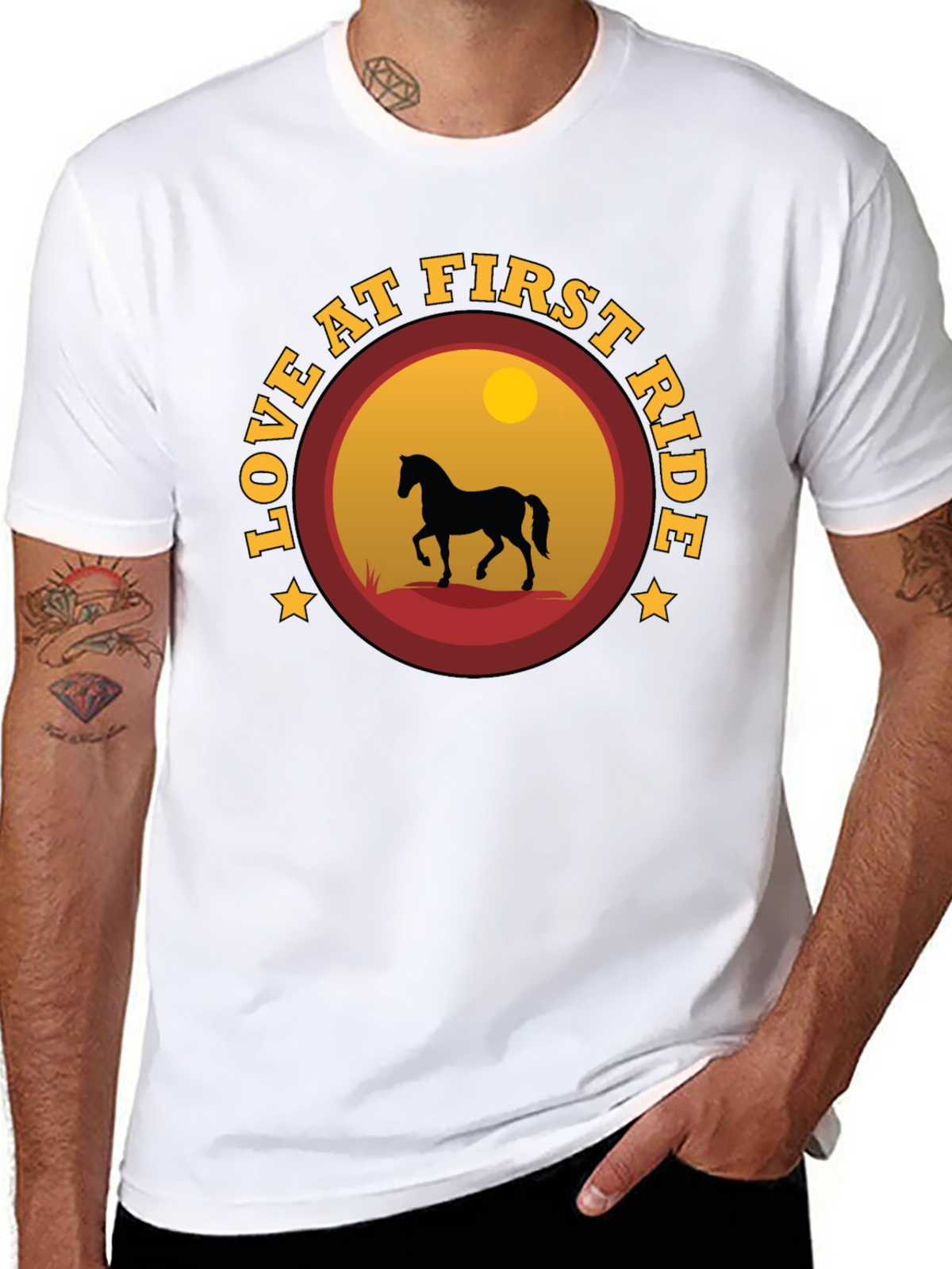 Love at First Ride Horse Graphic T-Shirt