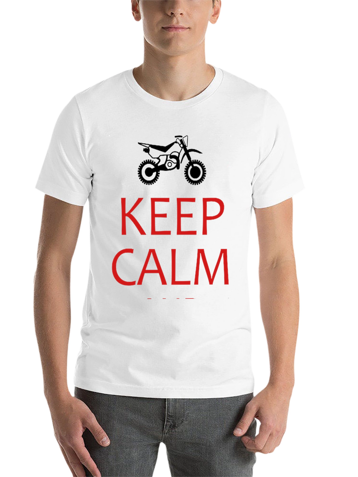 Keep Calm Dirt Bike Rider T-Shirt - Black
