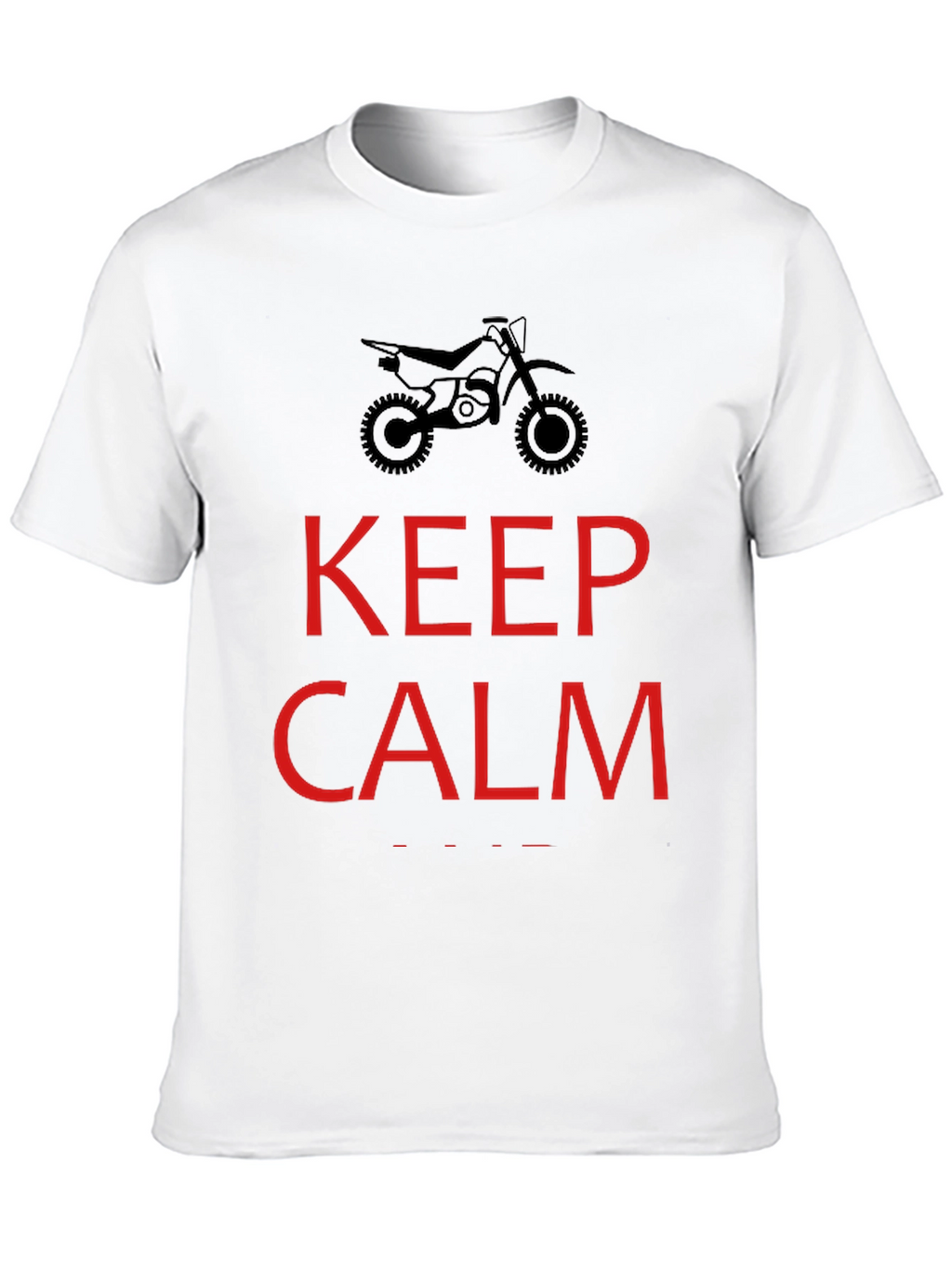 Keep Calm Dirt Bike Rider T-Shirt - Black