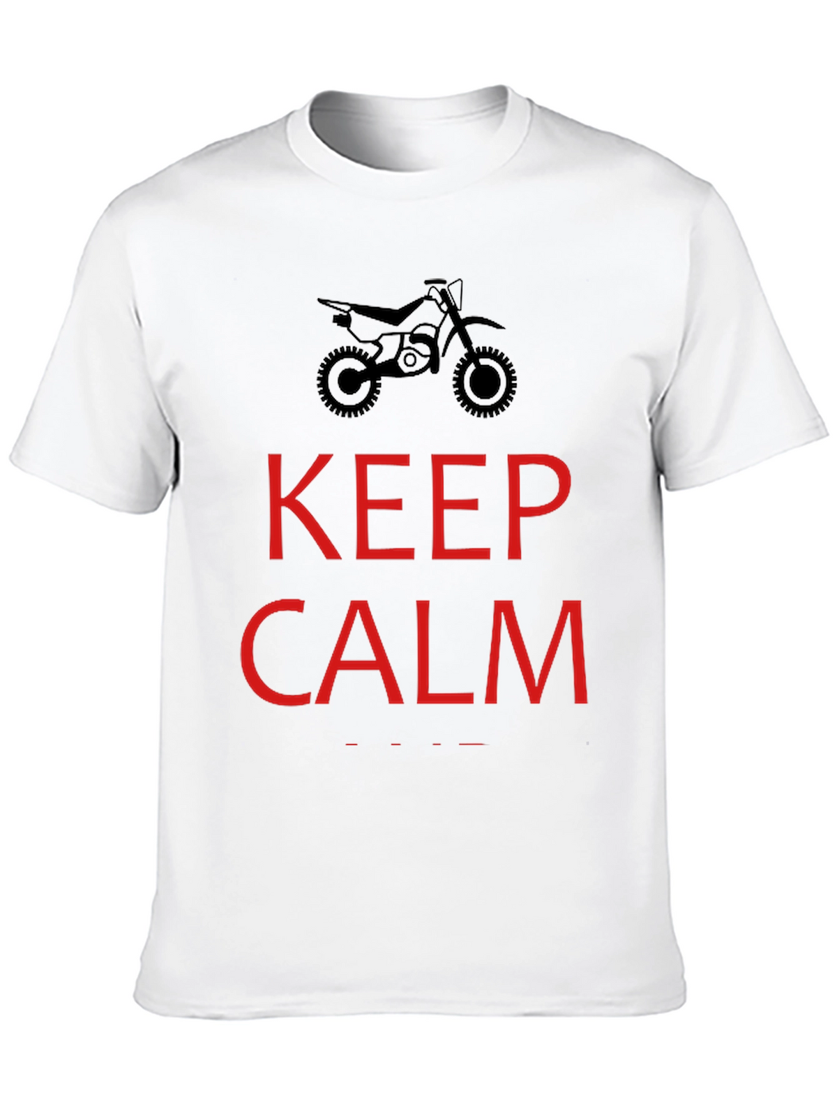 Keep Calm Dirt Bike Rider T-Shirt - Black