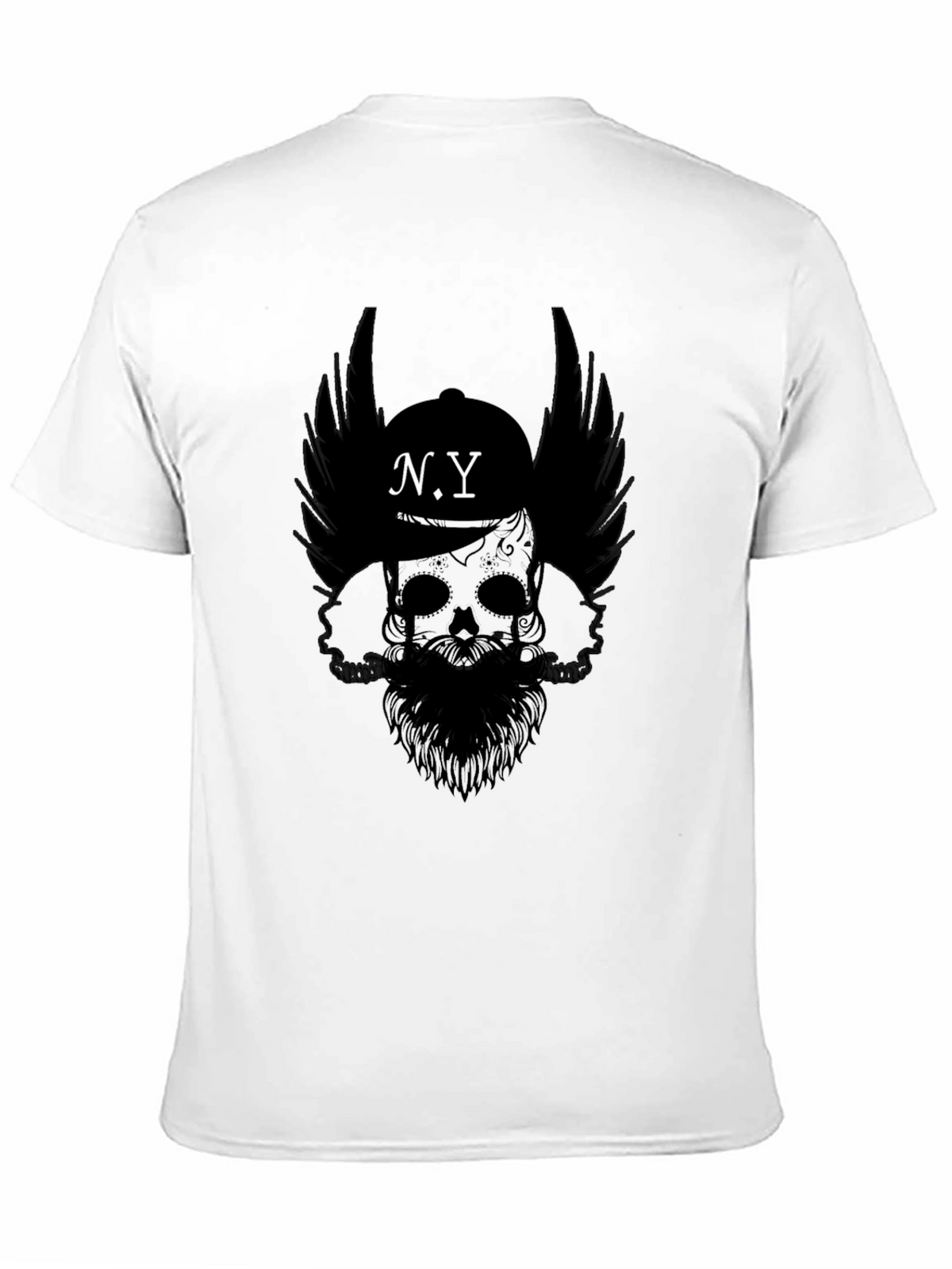 N.Y. Skull Graphic Black T-Shirt
