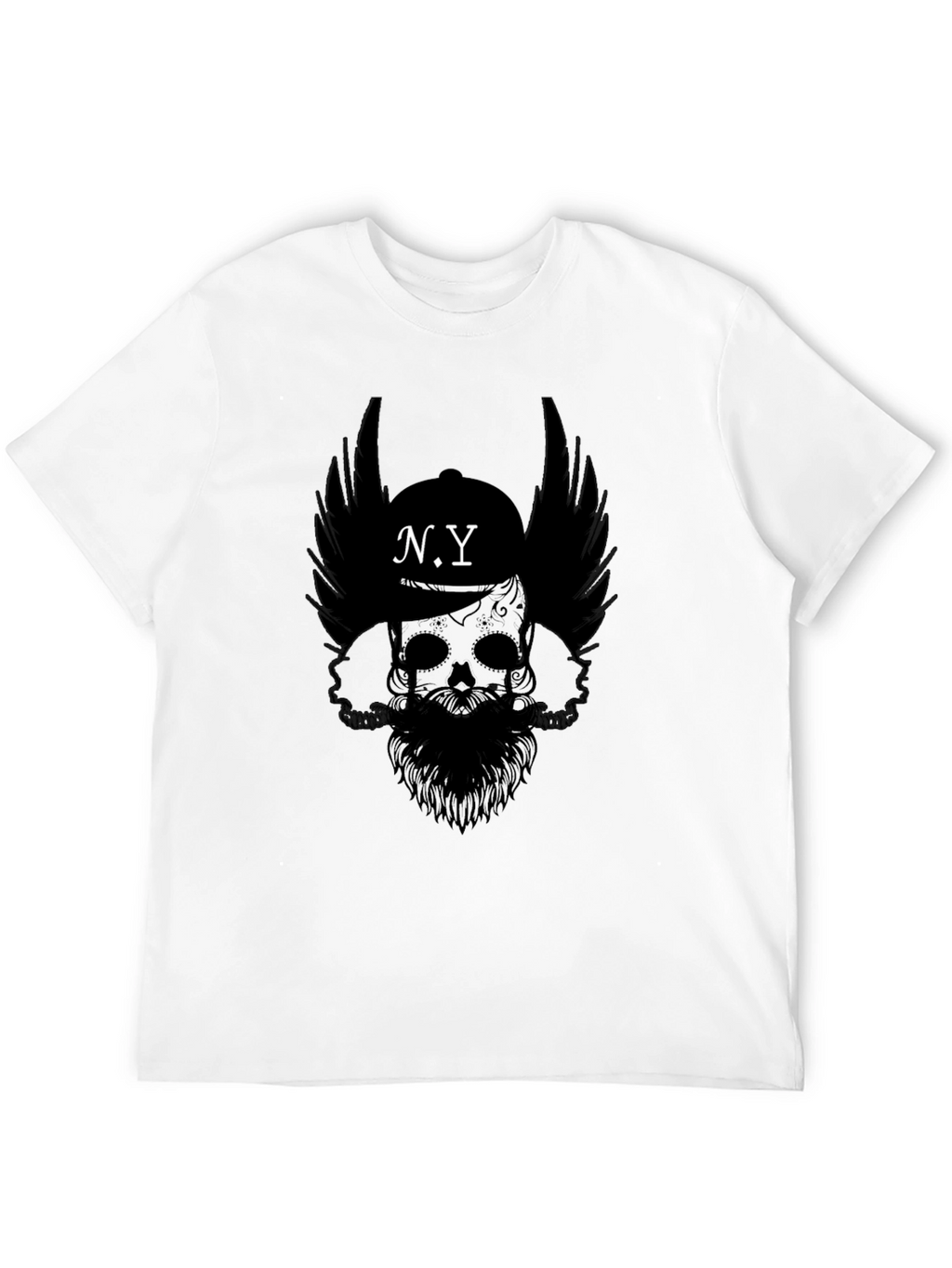 N.Y. Skull Graphic Black T-Shirt