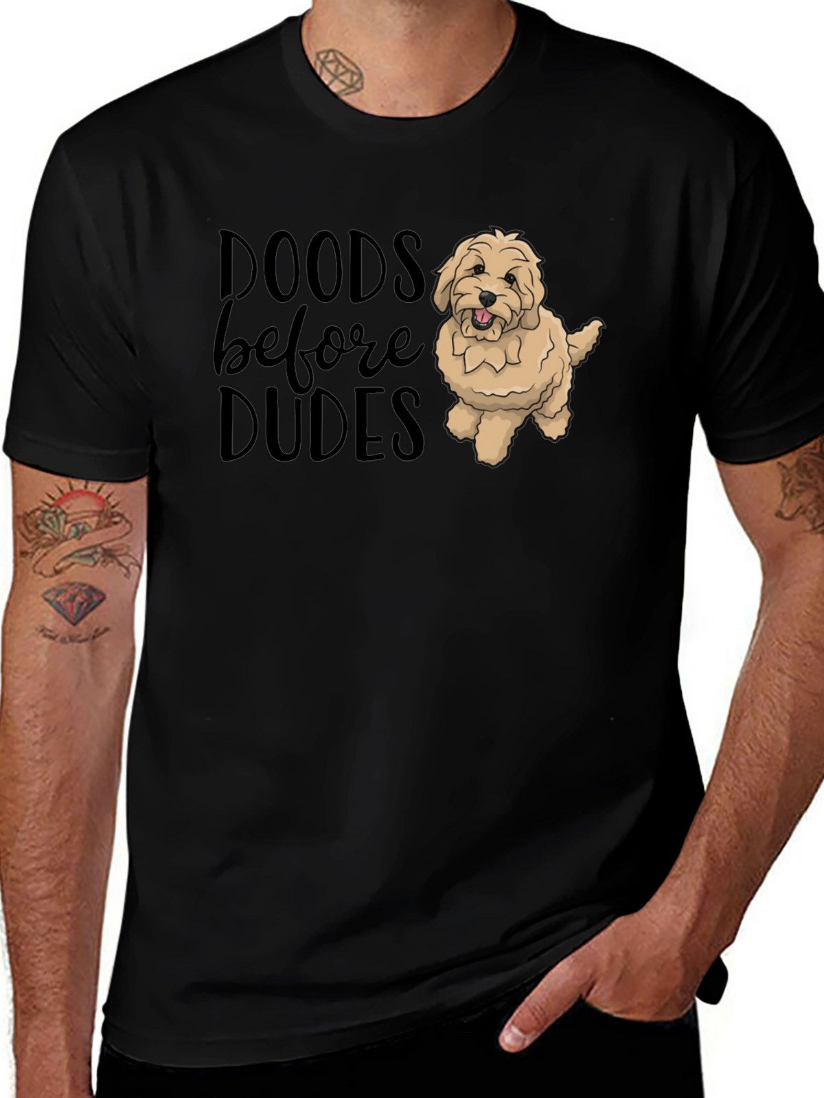 Doods Before Dudes Black T-Shirt