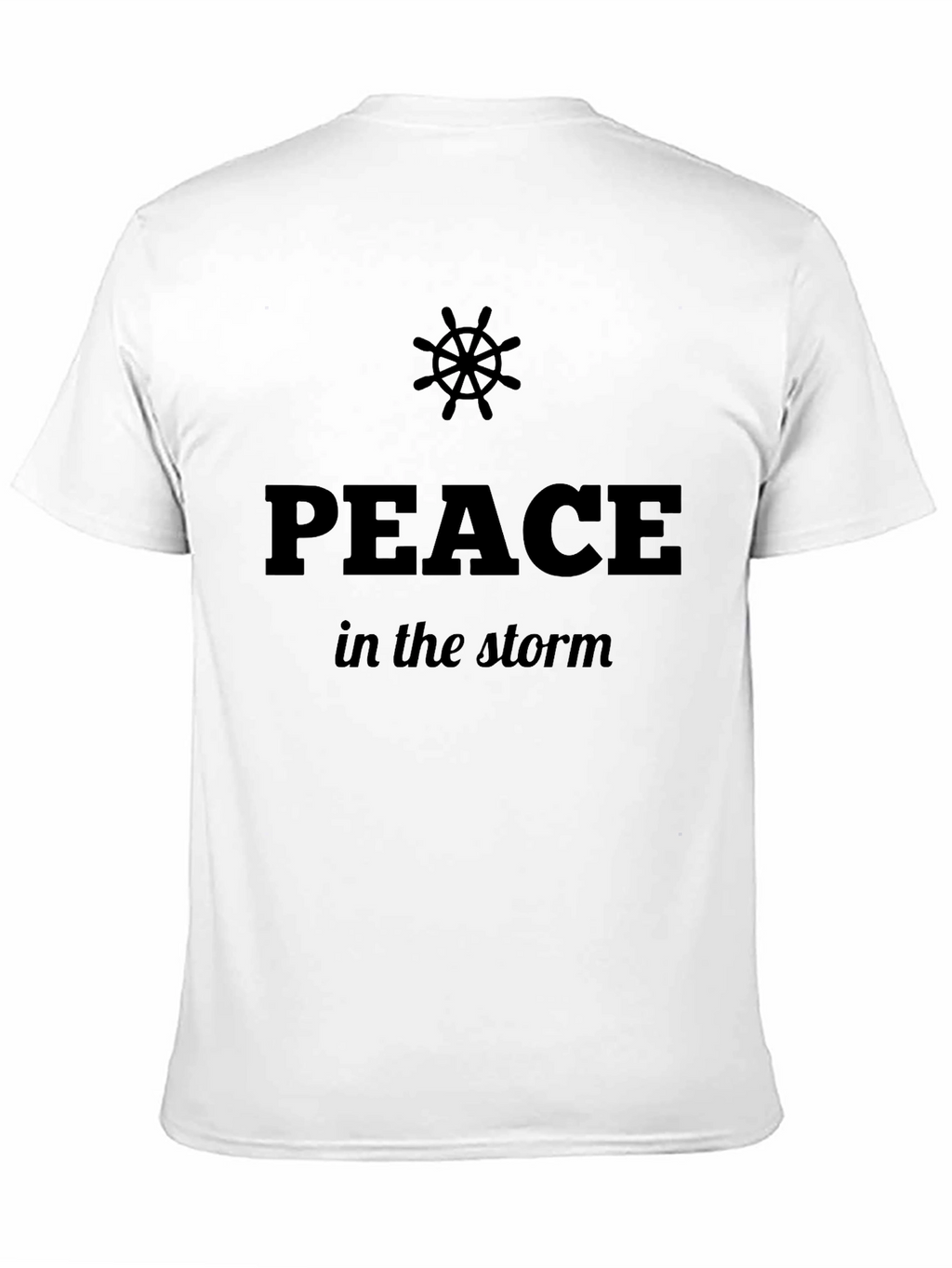 Peace In The Storm Graphic Black T-Shirt