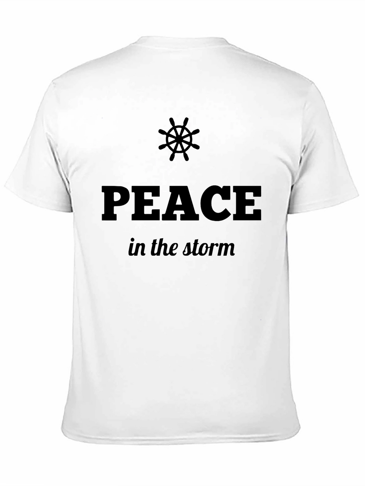 Peace In The Storm Graphic Black T-Shirt