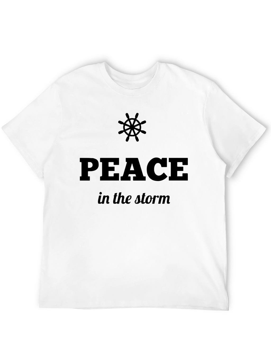 Peace In The Storm Graphic Black T-Shirt