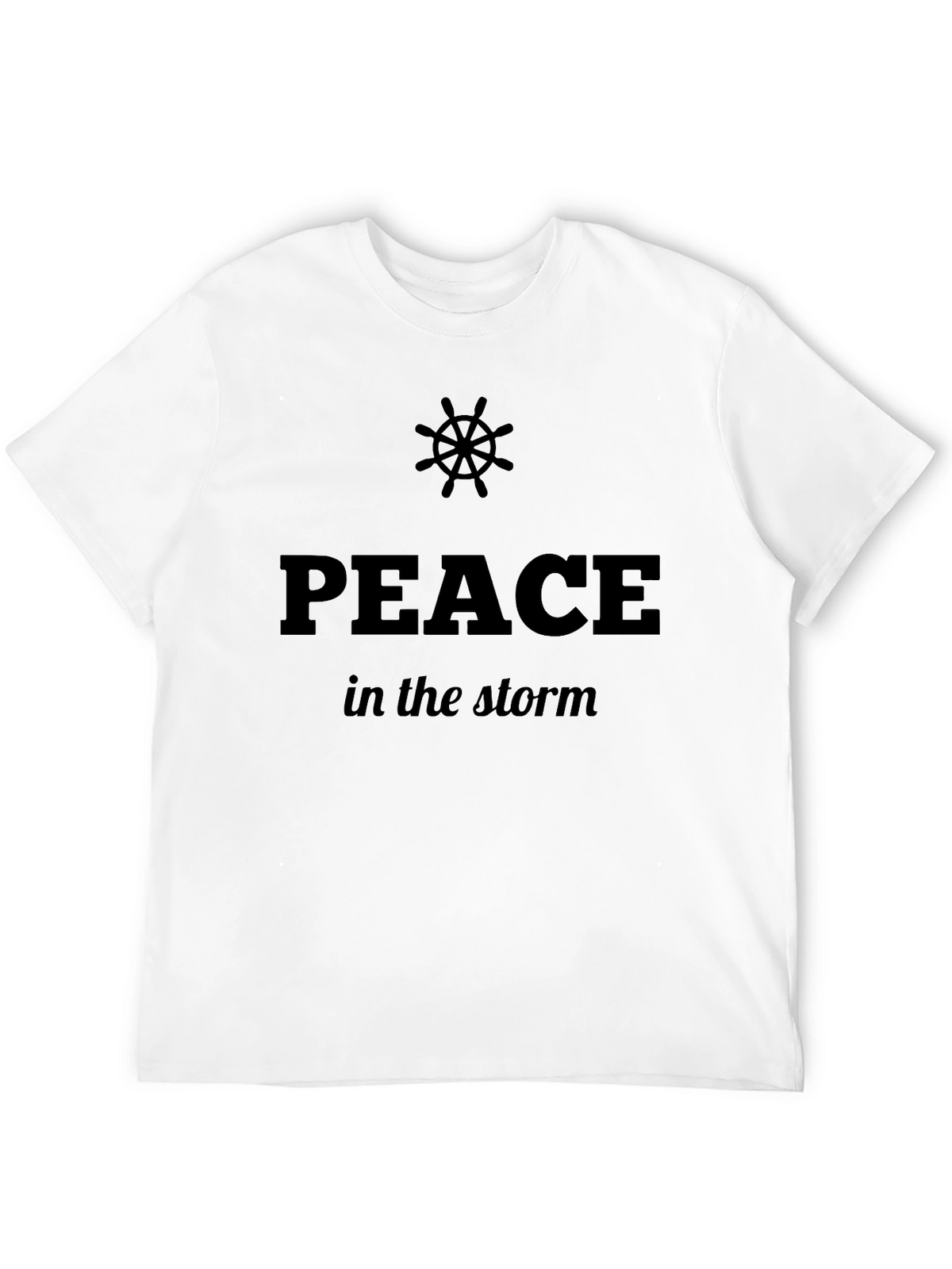 Peace In The Storm Graphic Black T-Shirt