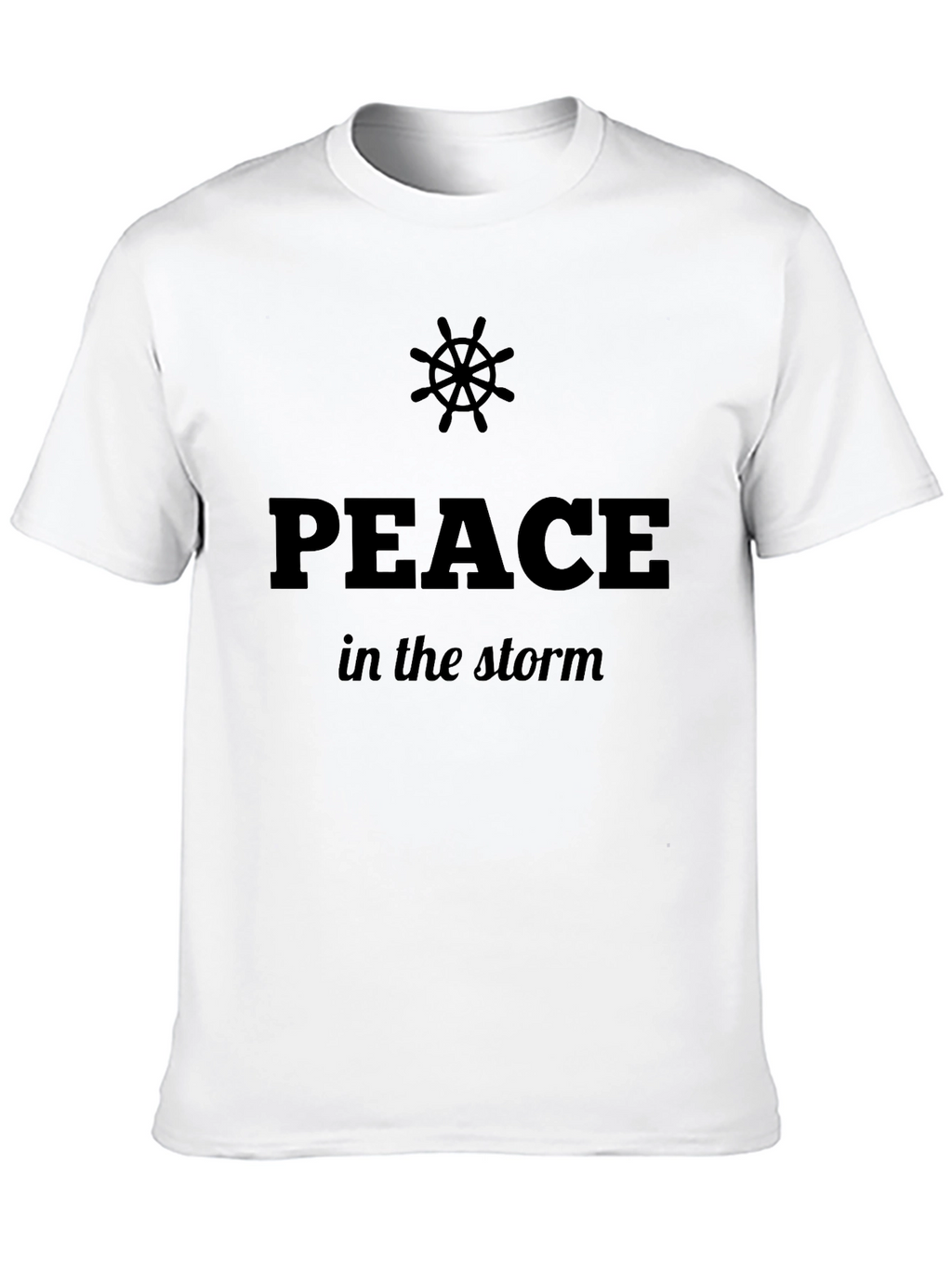 Peace In The Storm Graphic Black T-Shirt