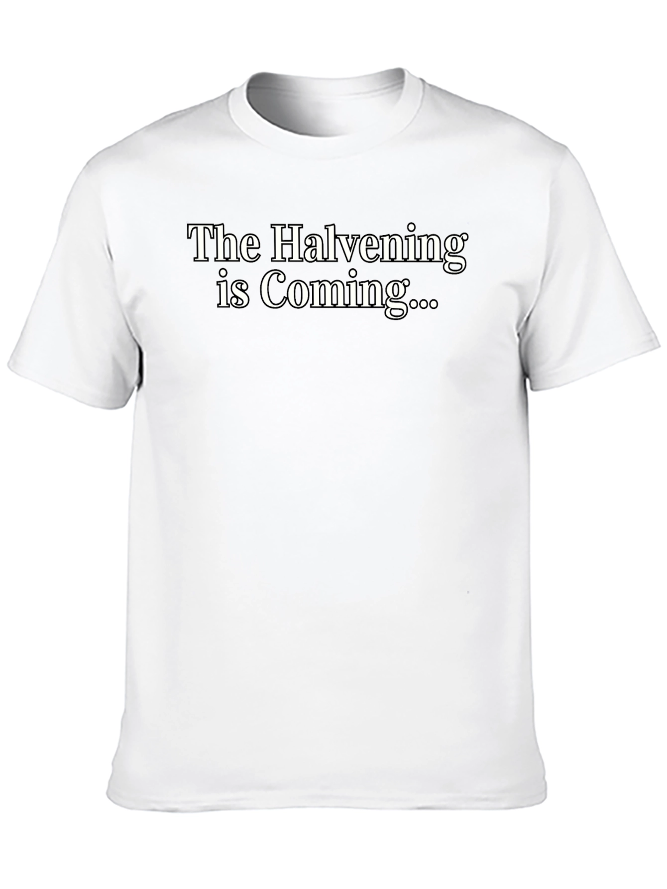 The Halvening is Coming Black T-Shirt