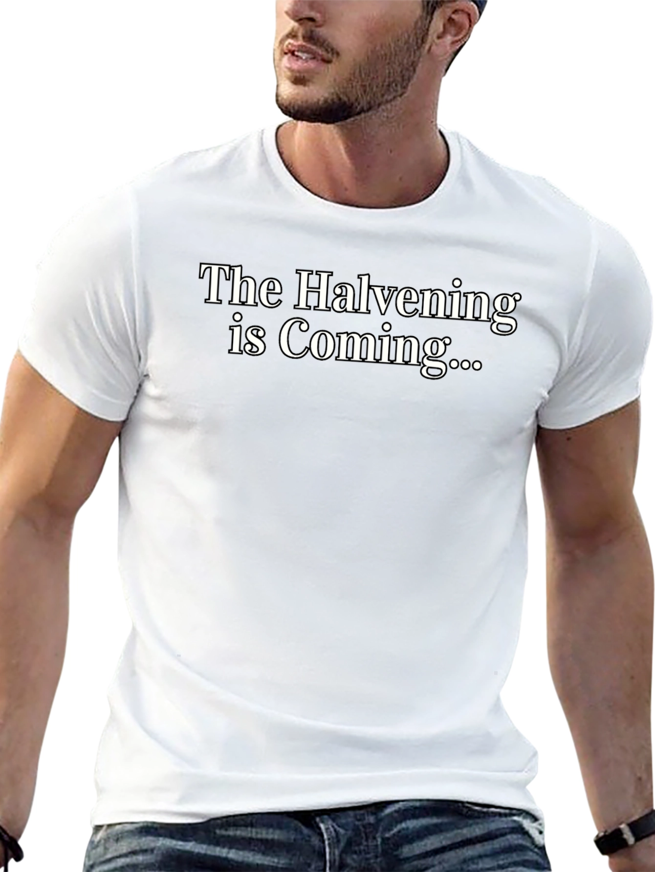 The Halvening is Coming Black T-Shirt