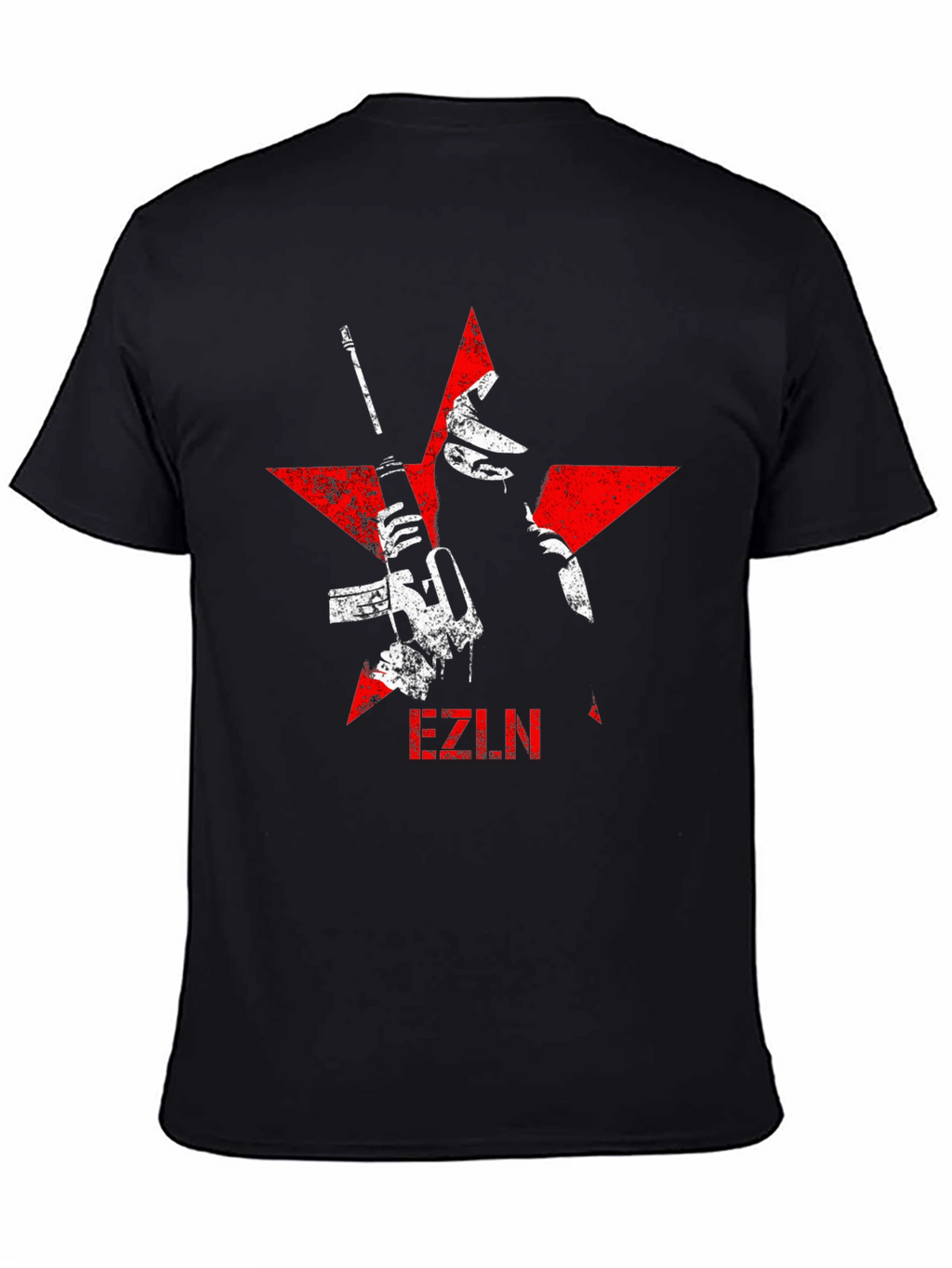 EZLN Graphic Tee - Red Star Black T-Shirt