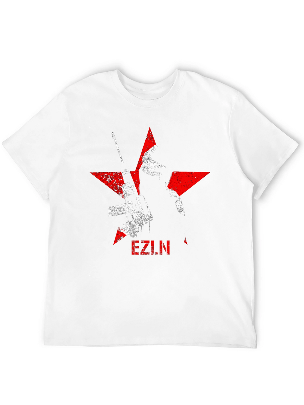 EZLN Graphic Tee - Red Star Black T-Shirt