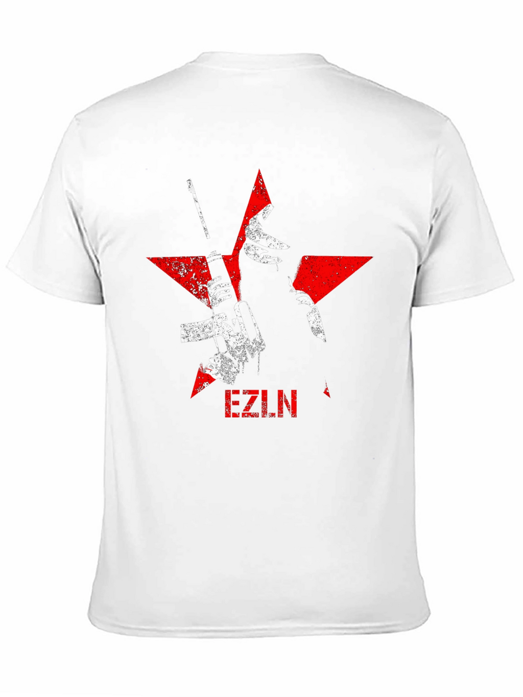 EZLN Graphic Tee - Red Star Black T-Shirt