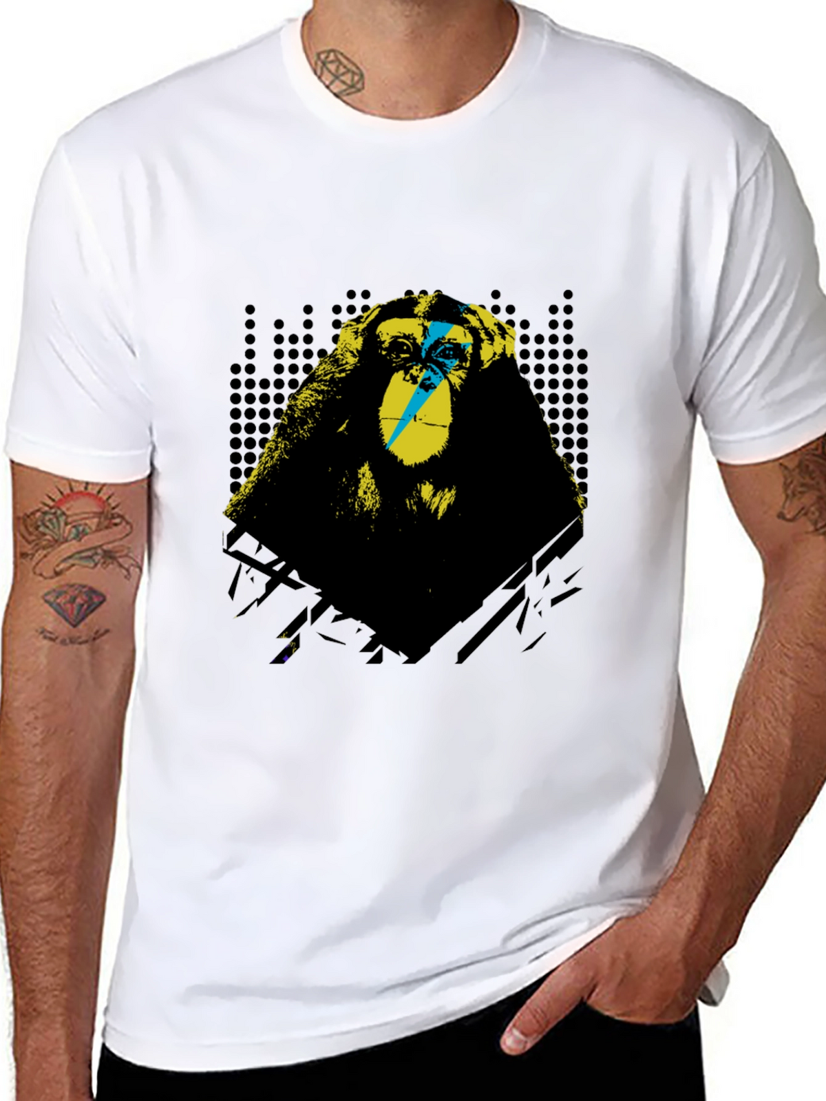 Monkey Graphic T-Shirt - Hear No Evil Design