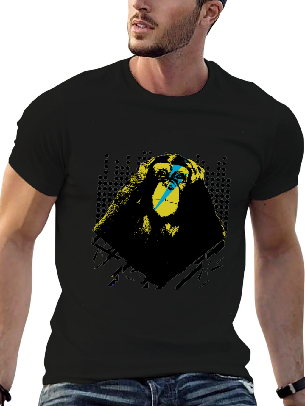 Monkey Graphic T-Shirt - Hear No Evil Design