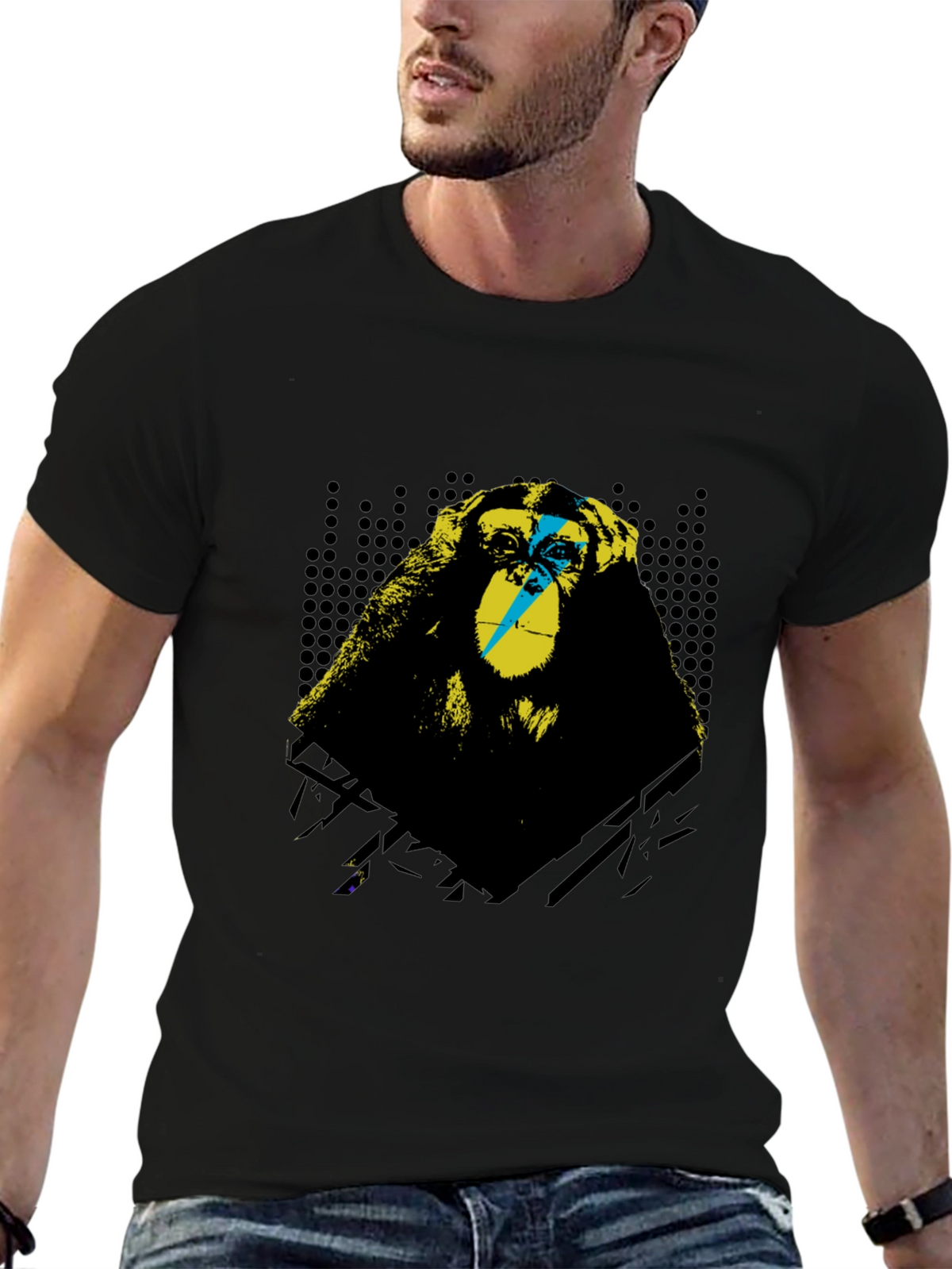 Monkey Graphic T-Shirt - Hear No Evil Design