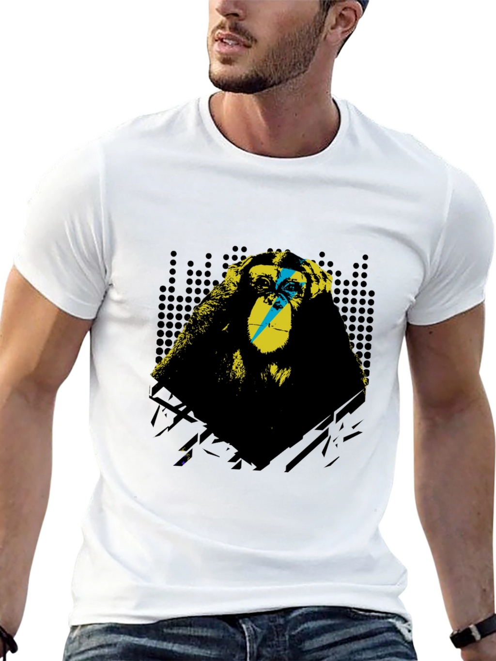 Monkey Graphic T-Shirt - Hear No Evil Design