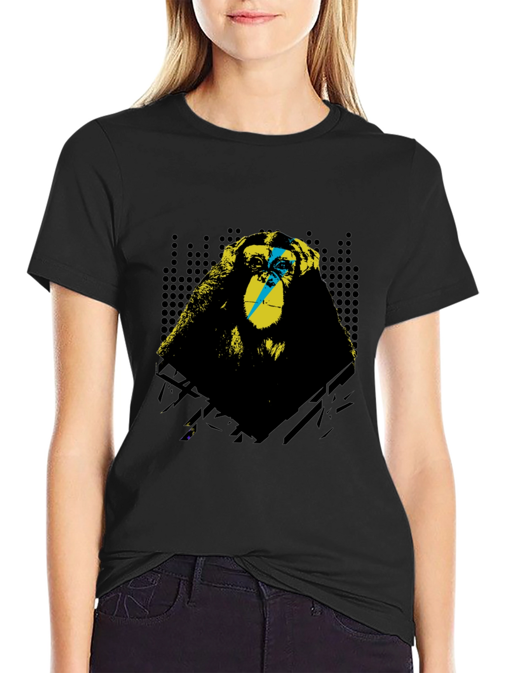 Monkey Graphic T-Shirt - Hear No Evil Design