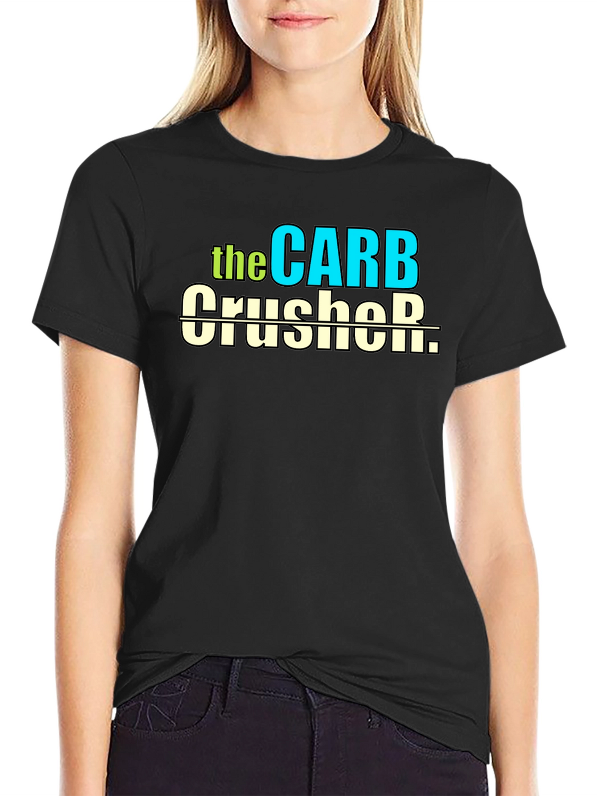 Carb Crusher T-Shirt - Fitness Humor Tee