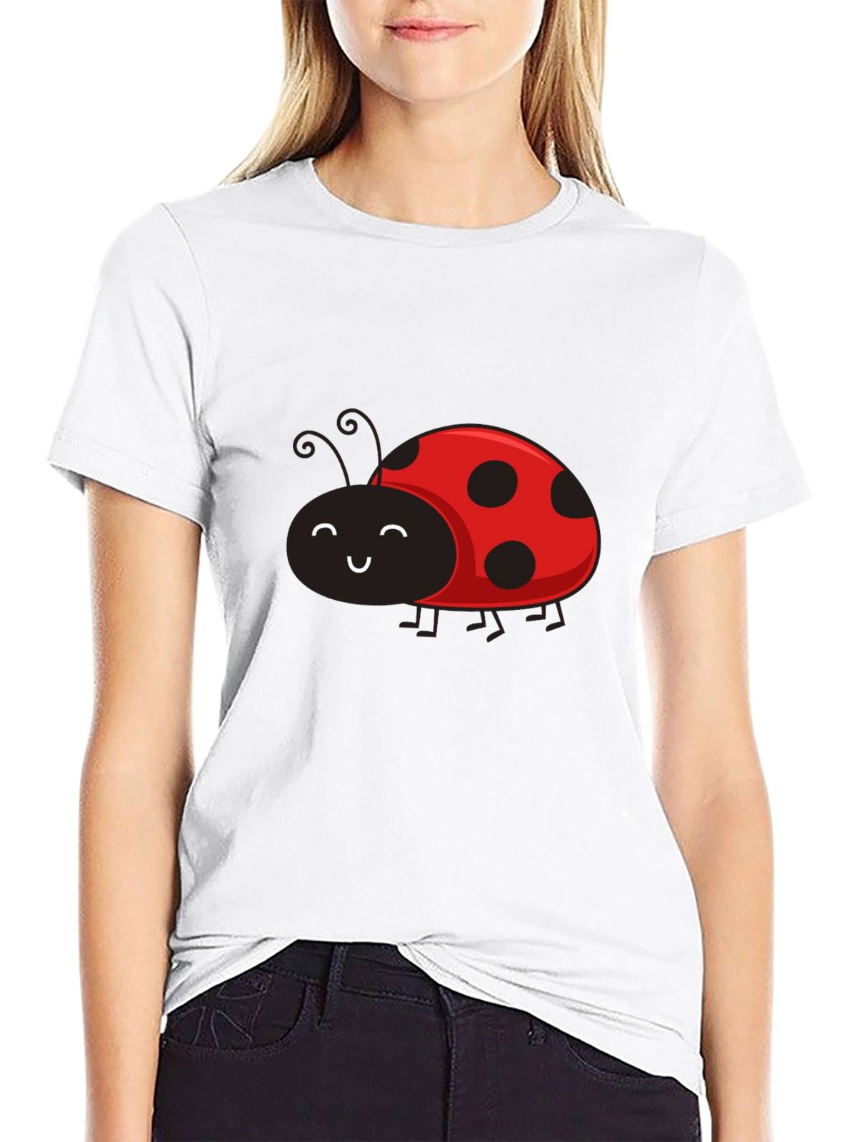Ladybug Graphic Tee - Soft Cotton Blend