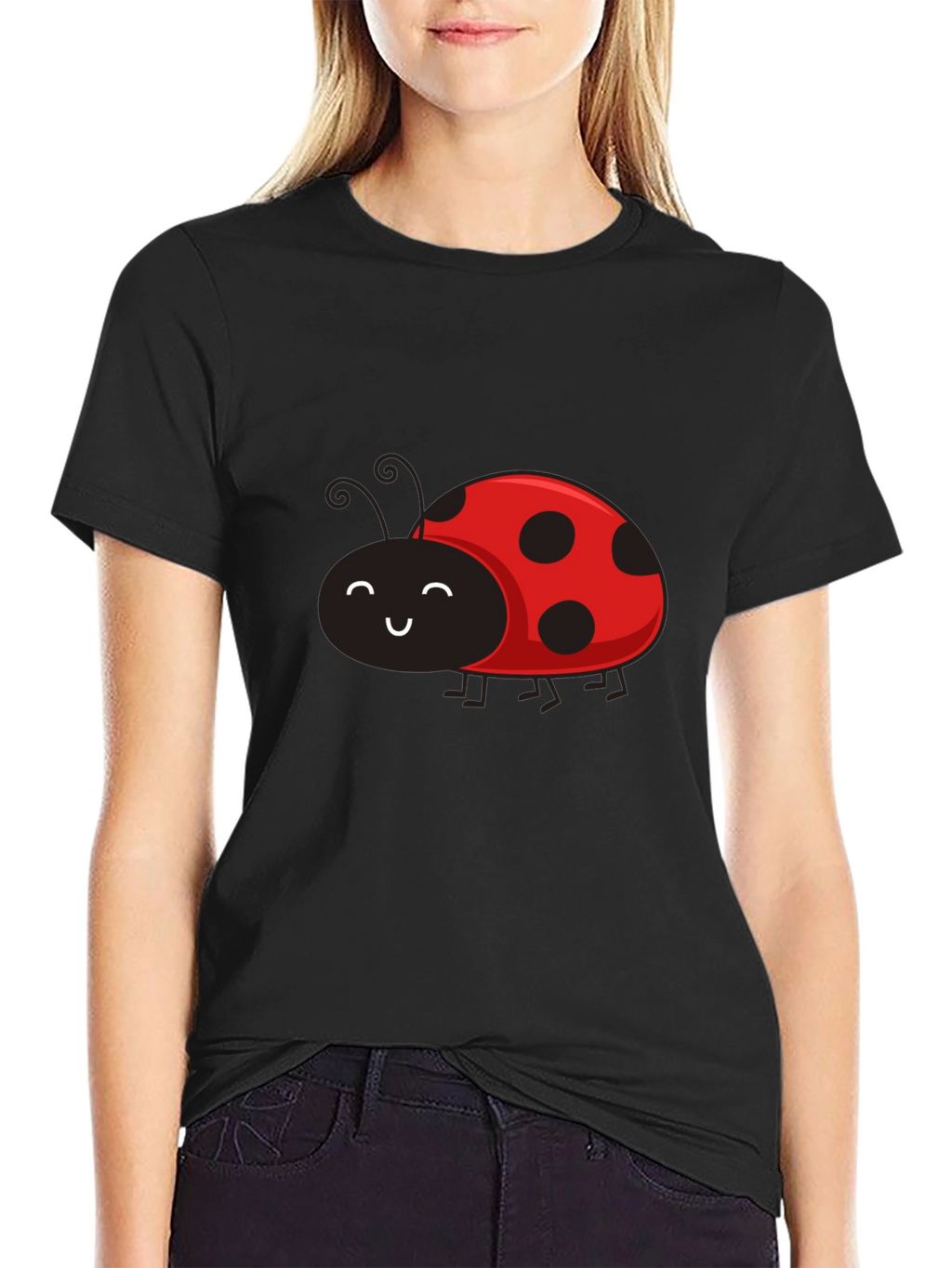 Ladybug Graphic Tee - Soft Cotton Blend