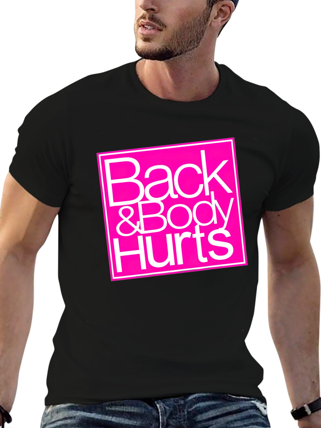 Back & Body Hurts Graphic Tee - Black