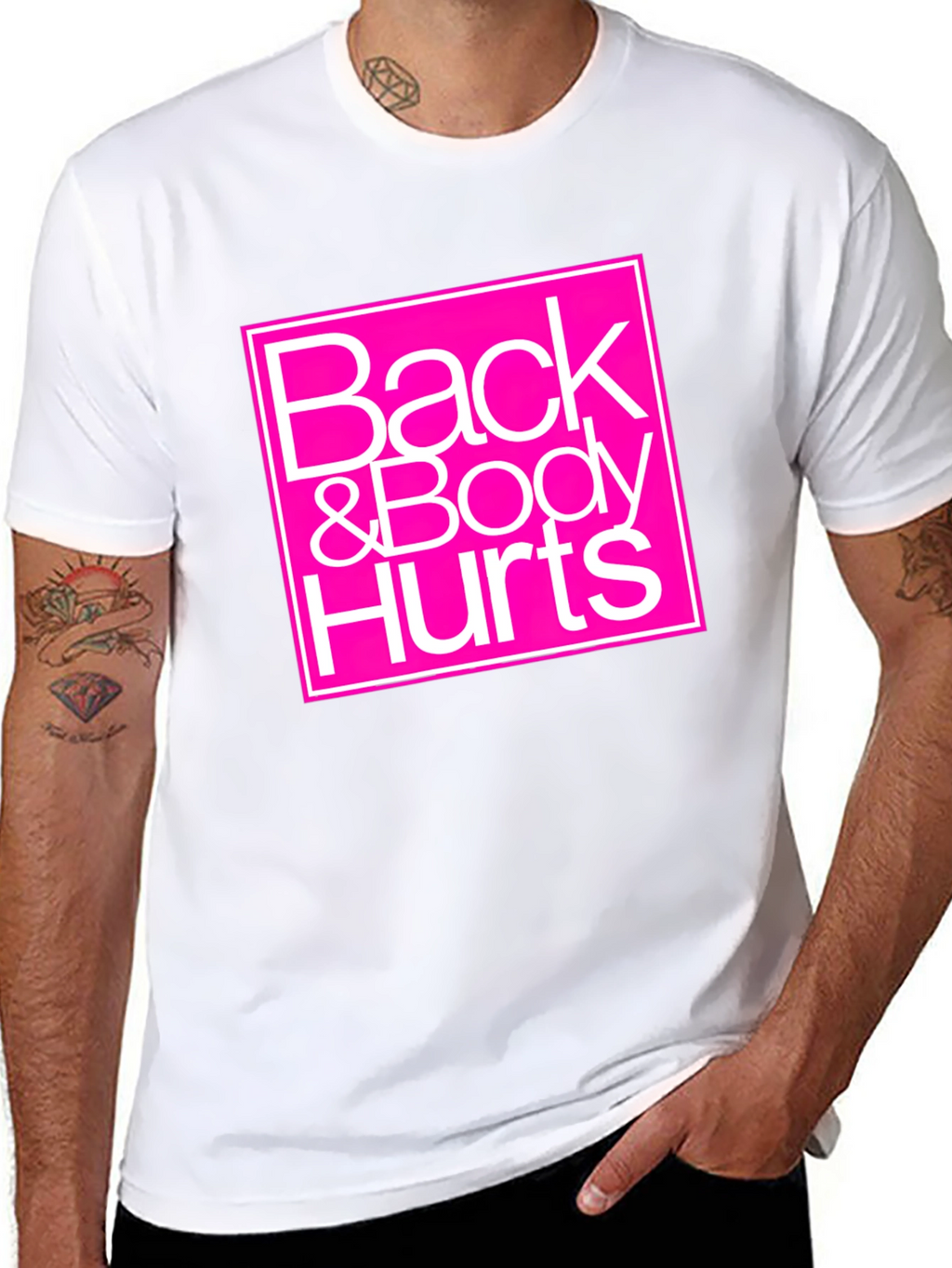 Back & Body Hurts Graphic Tee - Black