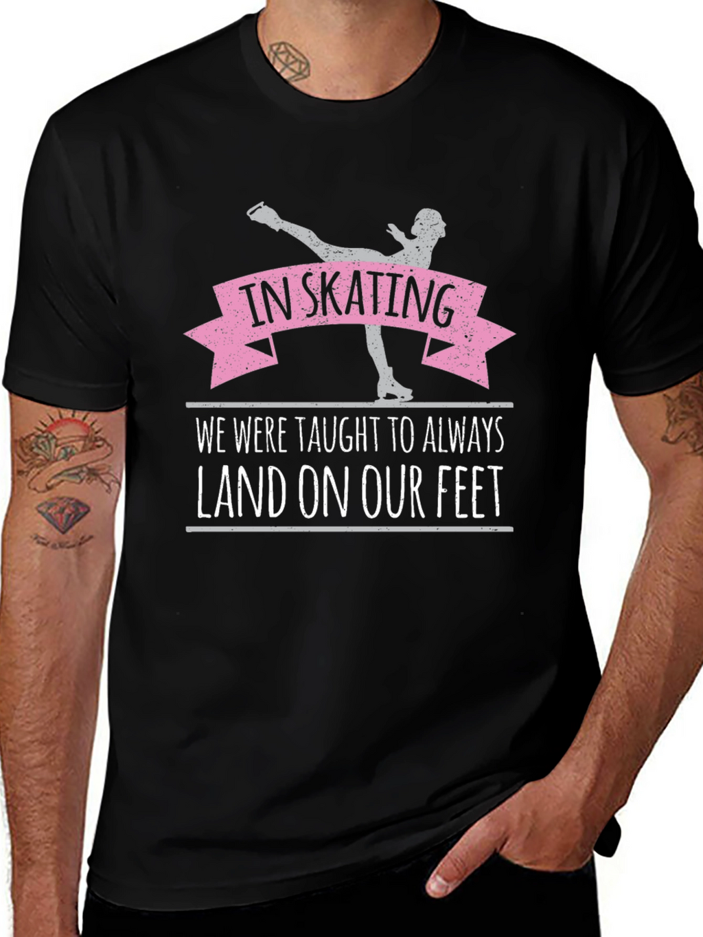 In Skating We Land On Our Feet T-Shirt