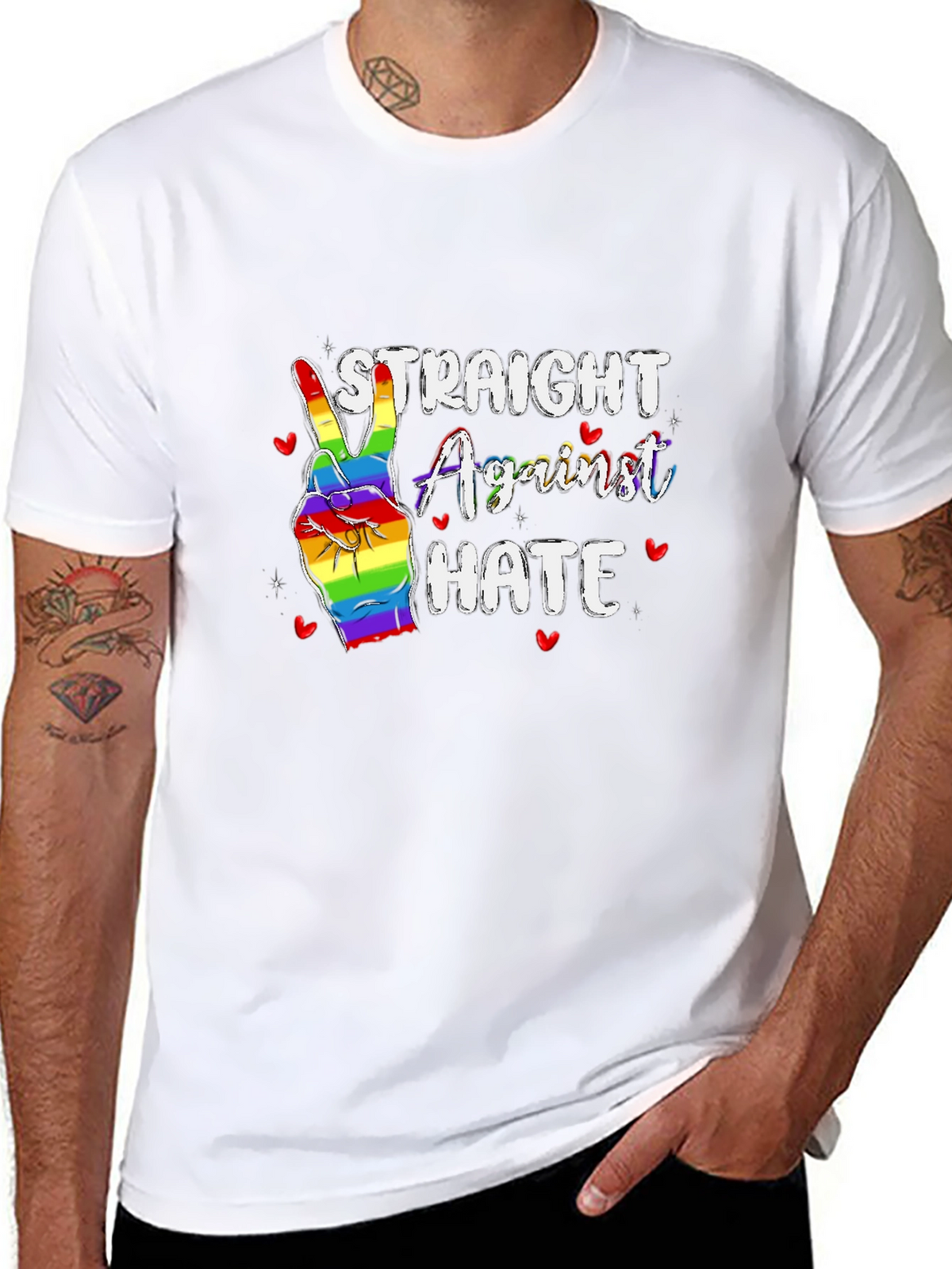 Straight Against Hate Pride T-Shirt