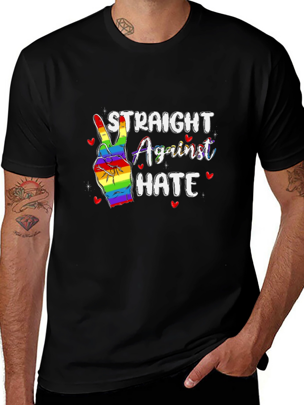 Straight Against Hate Pride T-Shirt